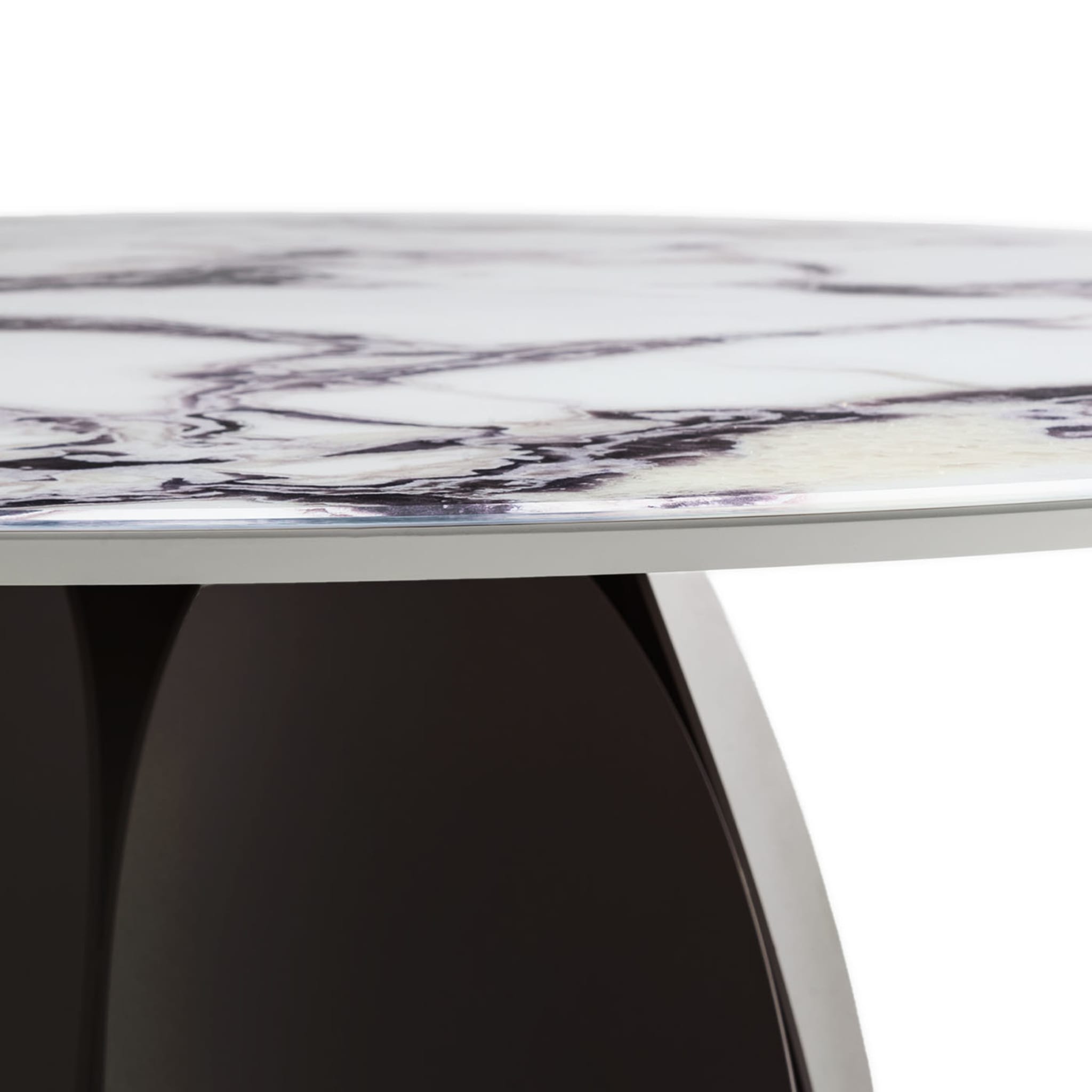 Tulipano Round Trinity-Marble-Effect Table - Alternative view 2