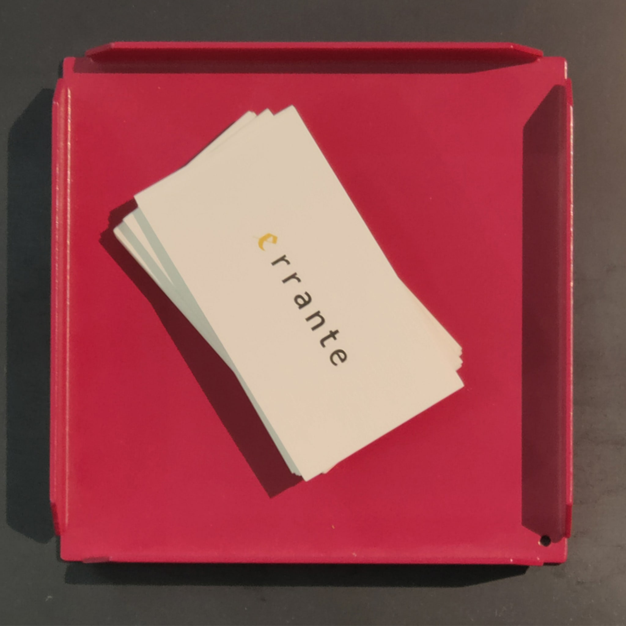 Toklas Red Empty-Pocket Tray by Ivan Lomuti & Gabriele Villa - Alternative view 1