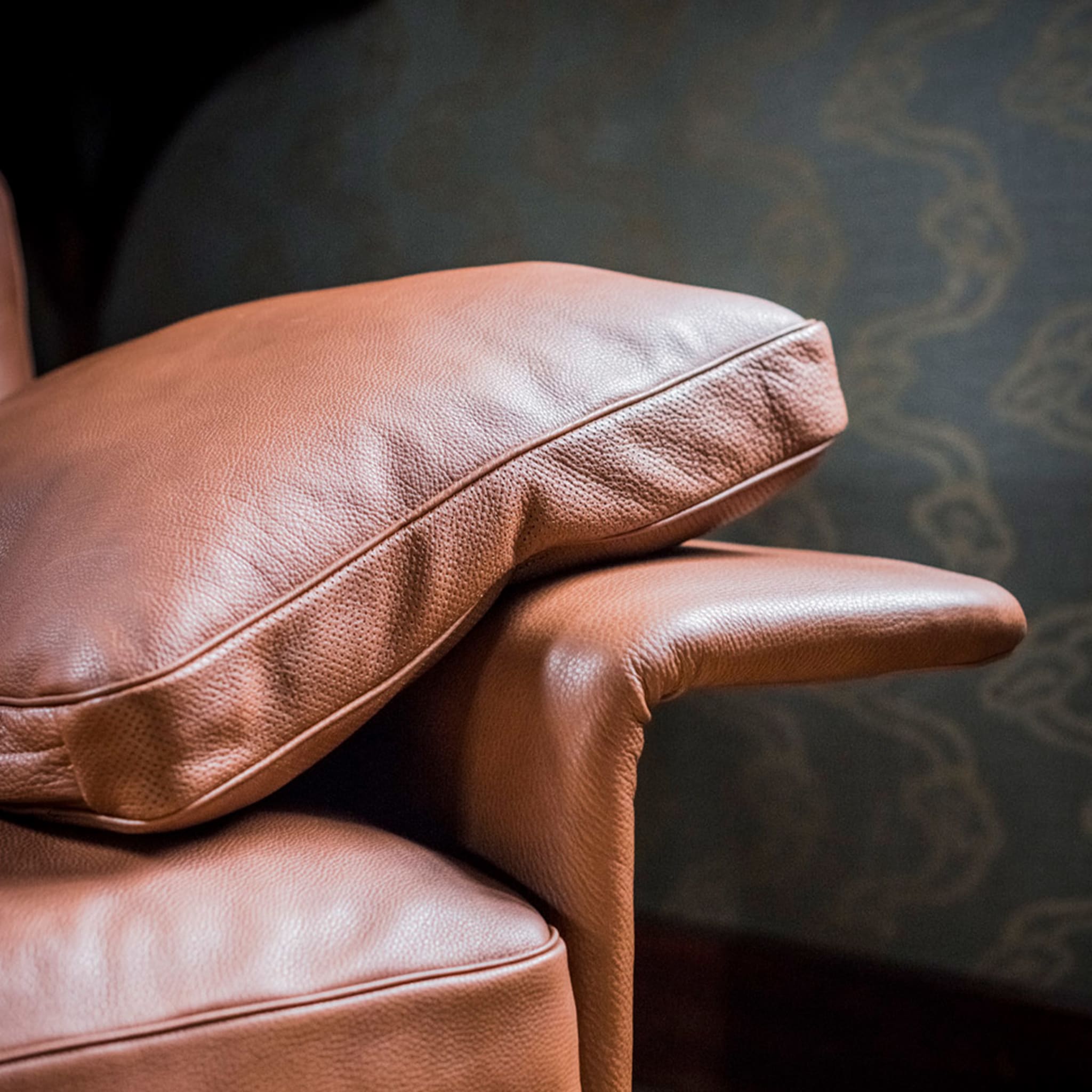 Alato Brown Leather Sofa - Alternative view 3