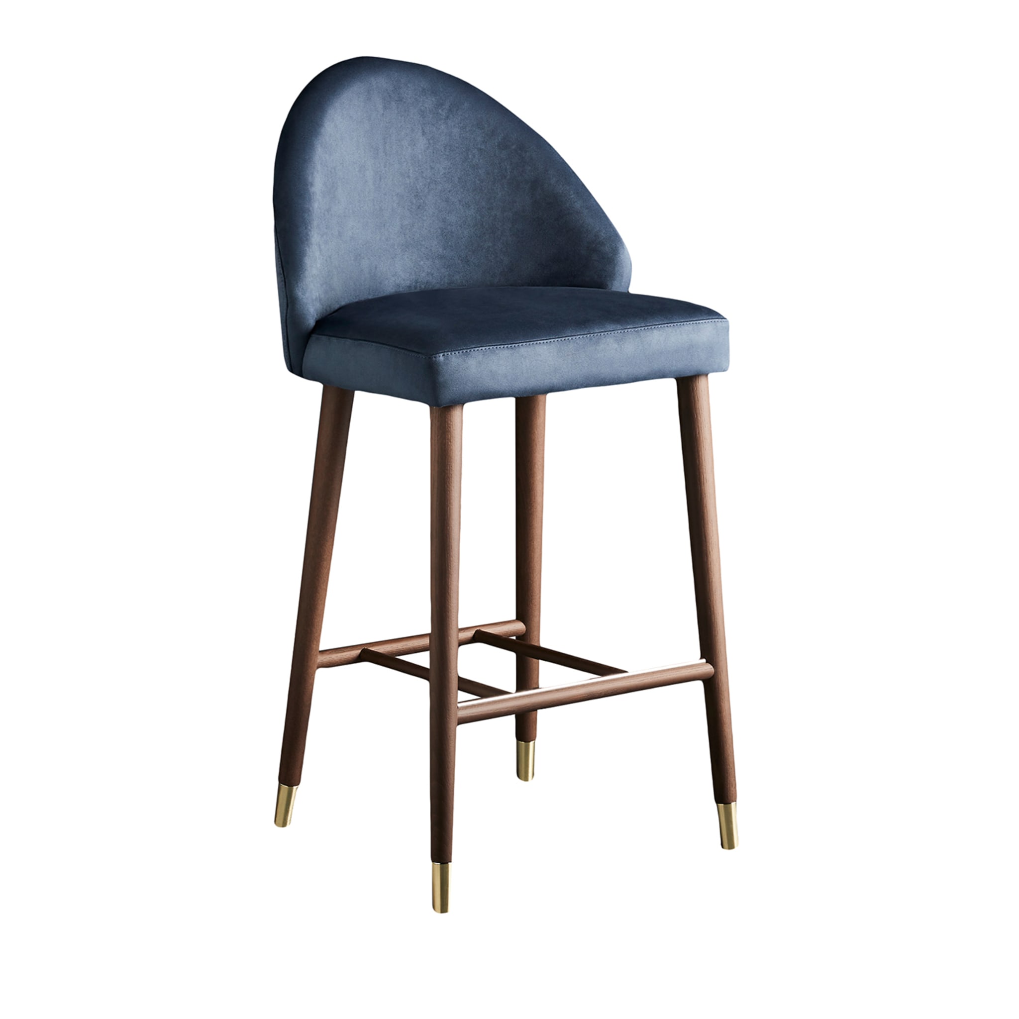 Diana.ss Blue & Brown Stool by W. Colico - Main view