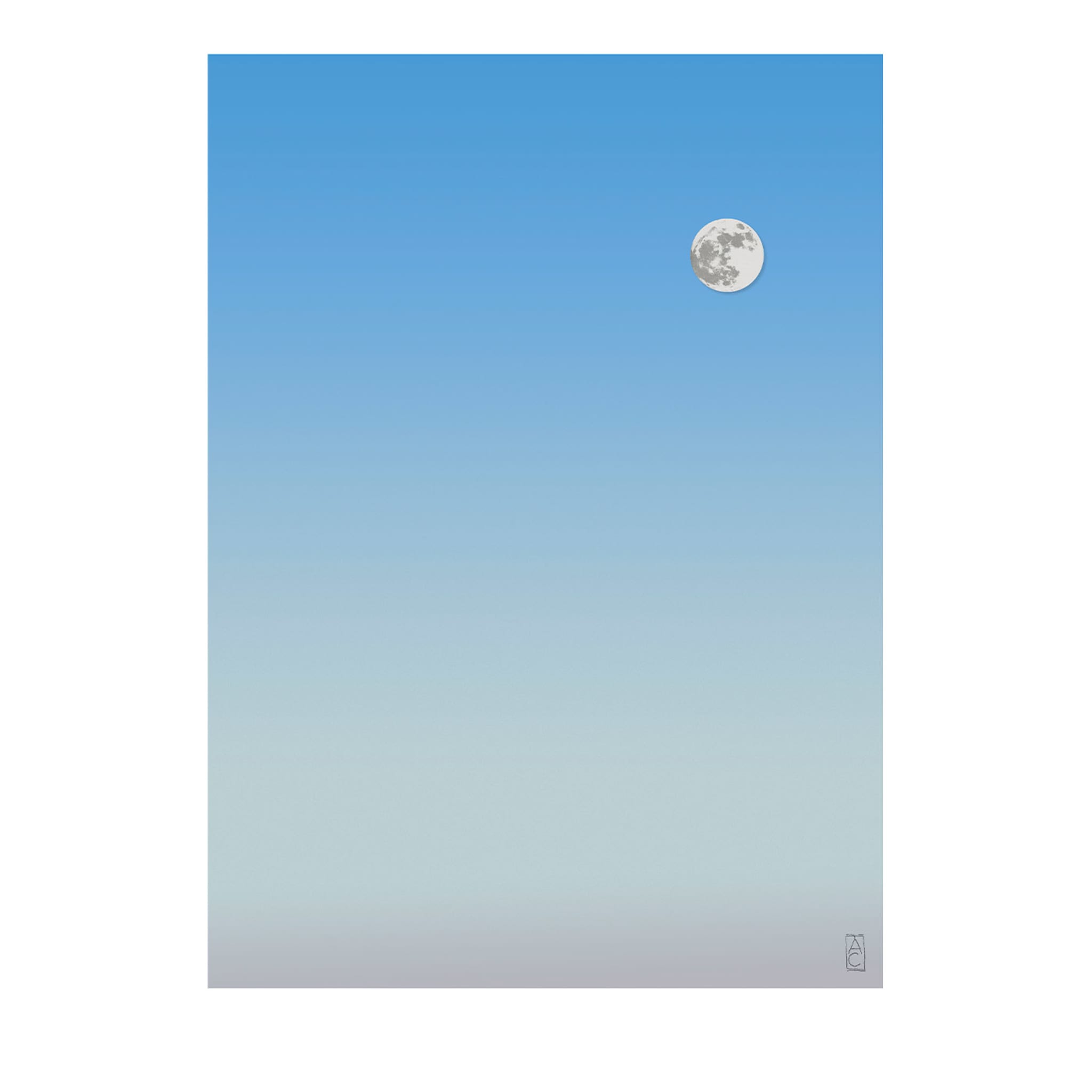 White Moon 02 Print  - Main view