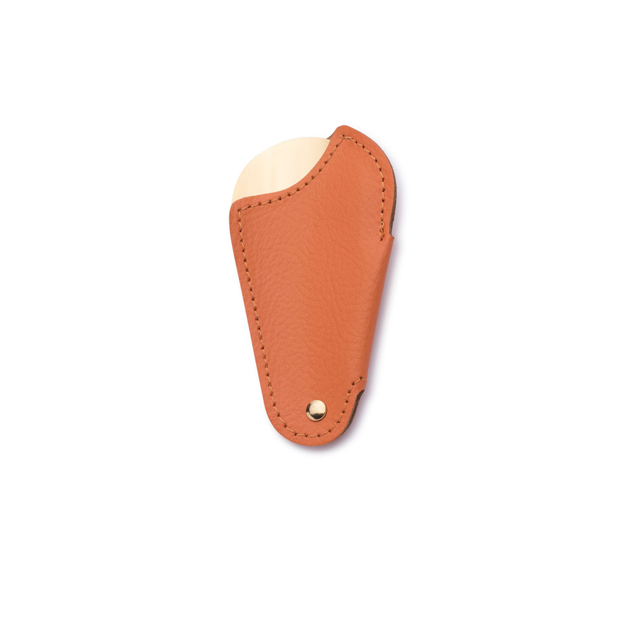 Orange & Gold Hammered Leather Travel Shoe Horn - Alternative view 1