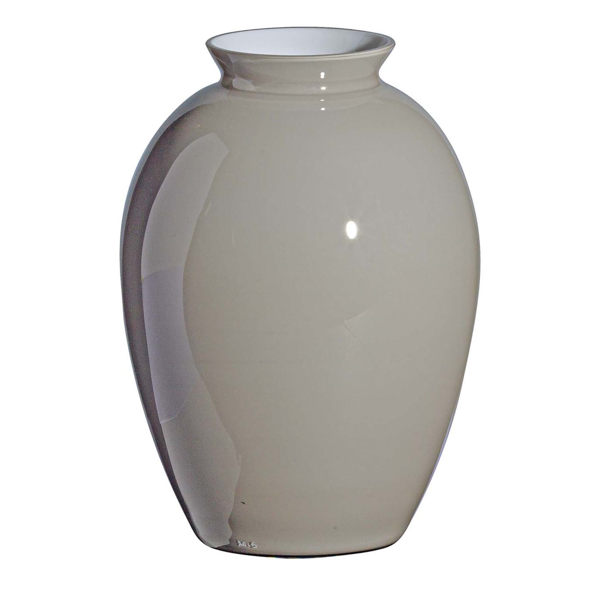 Petit vase gris et blanc Lopas de Carlo Moretti - Vue principale