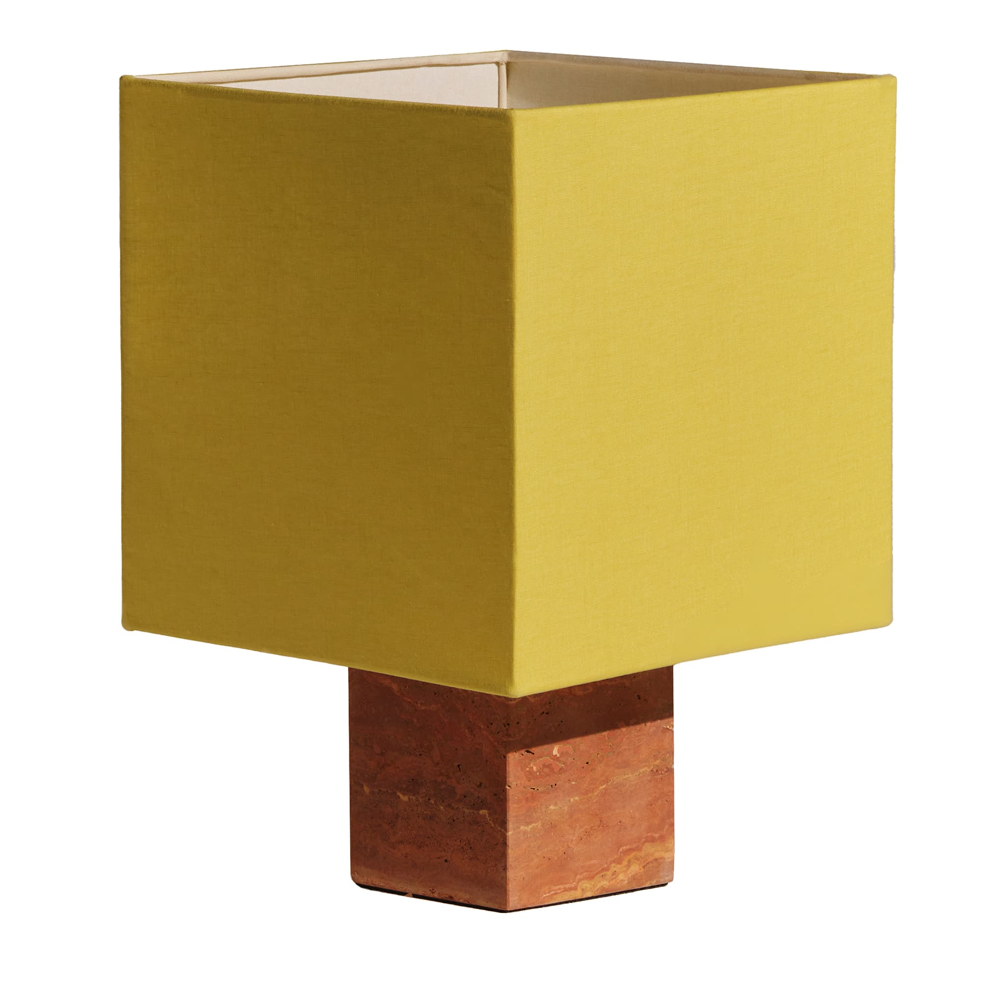 Roma Squared Small Yellow Table Lamp - Main view