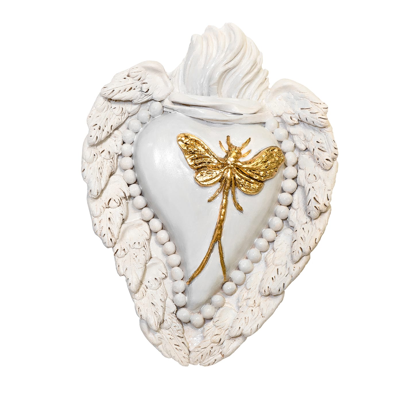 Ephemerus Wears Gold Ceramic Heart - Cuore di Argilla