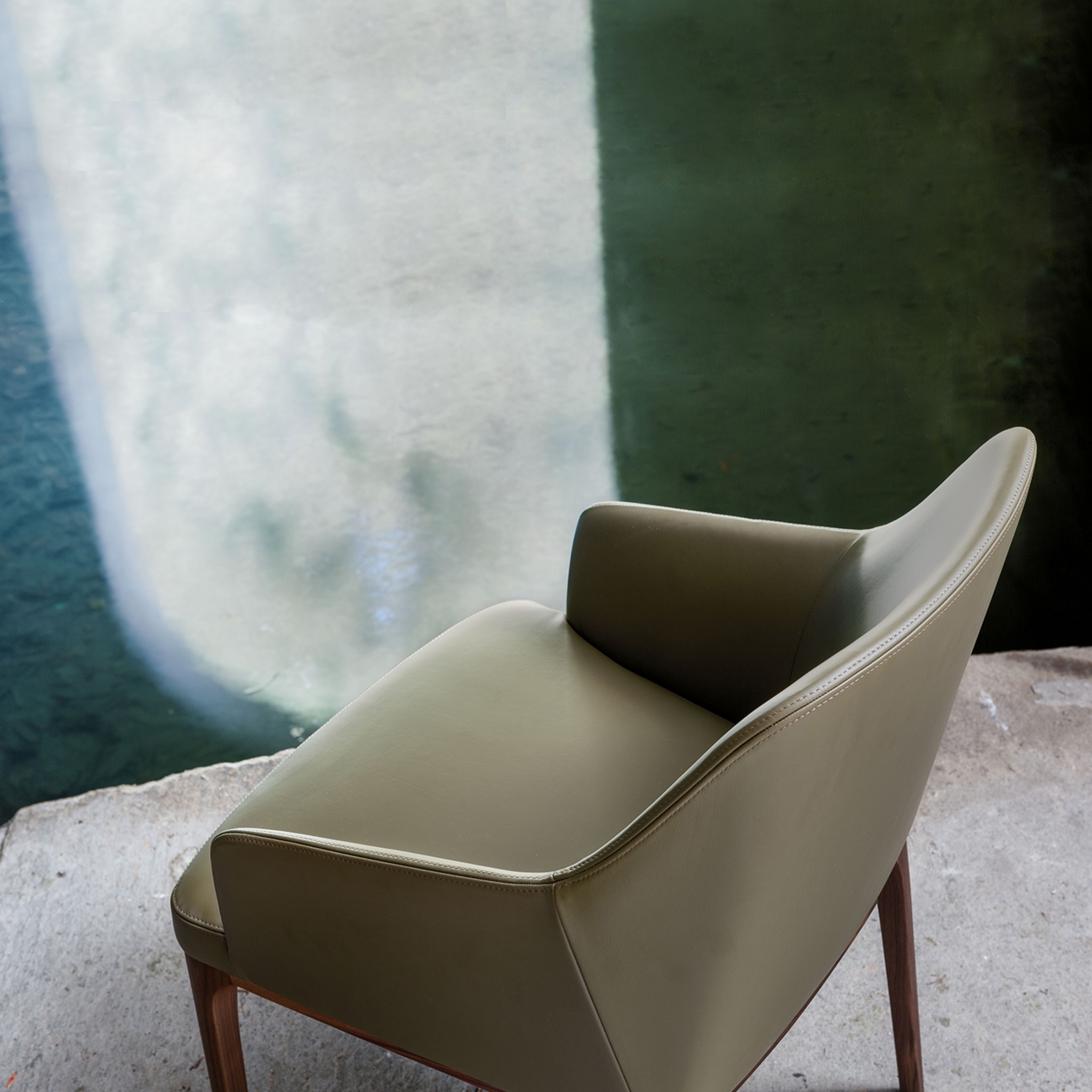 Amanda Comfort Sage-Green Chair - Alternative view 3