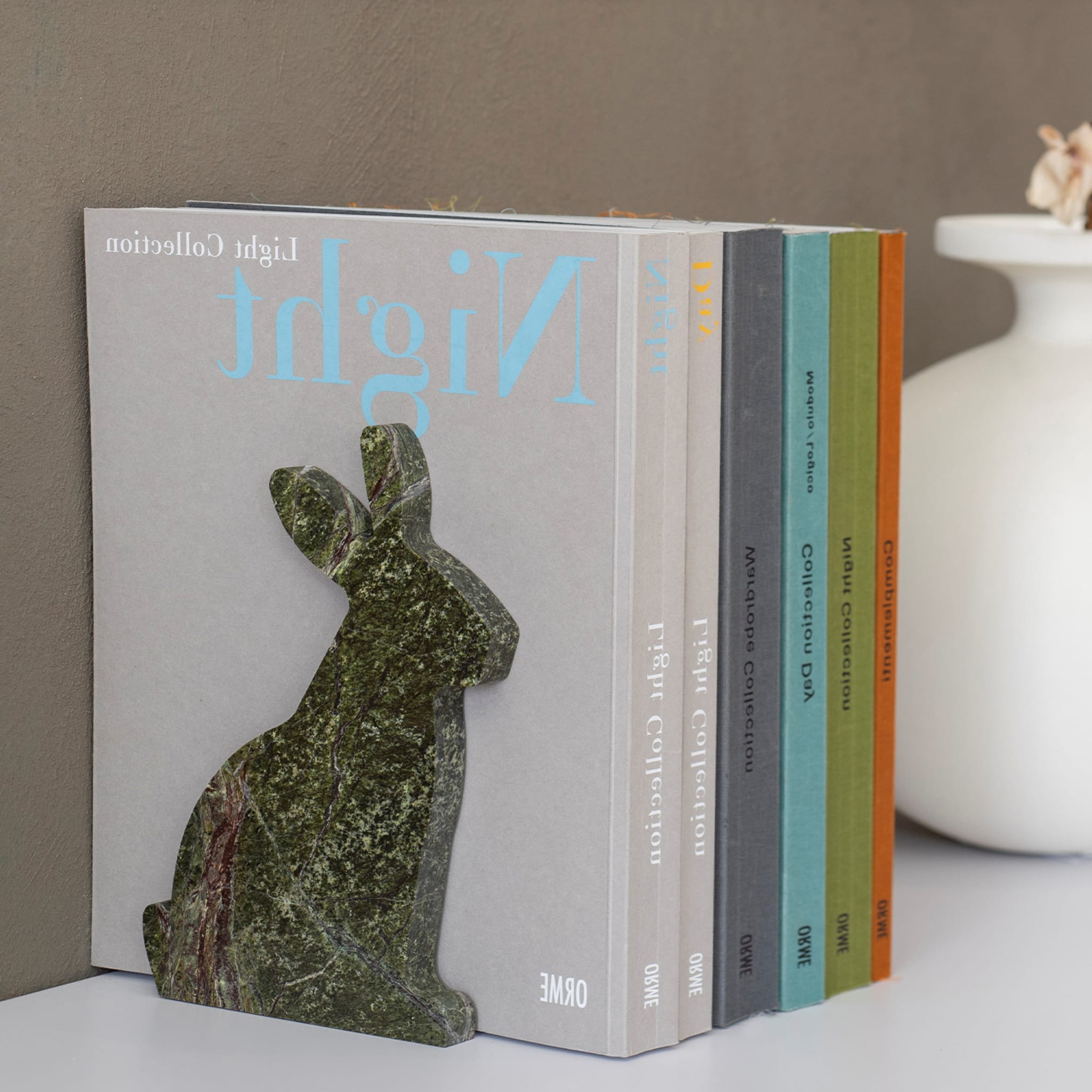 Bunny Set of 2 Picasso Green Bookends by Alessandra Grasso - Alternative view 4