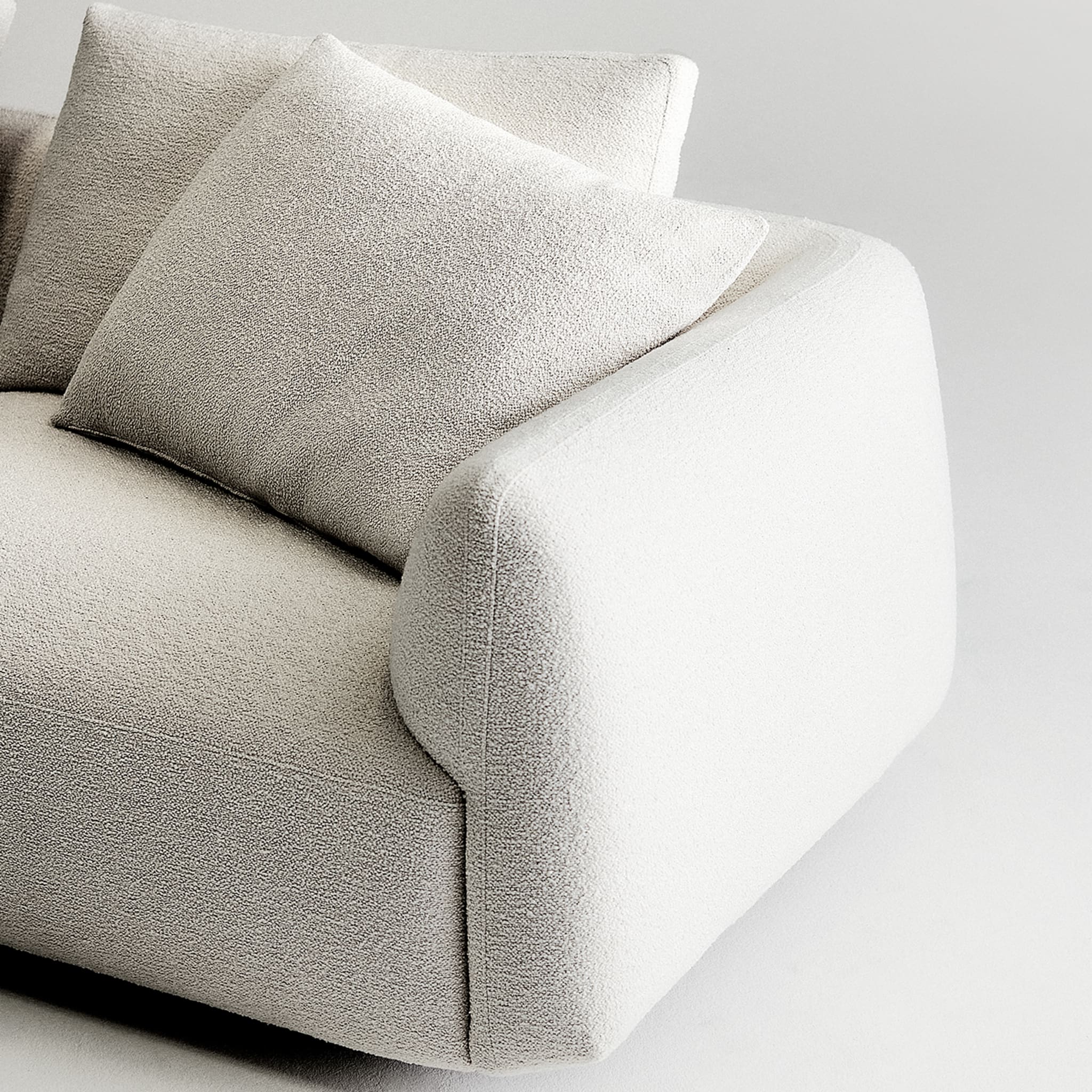 Naxos 3-Seater White Sofa by Ludovica + Roberto Palomba - Alternative view 1