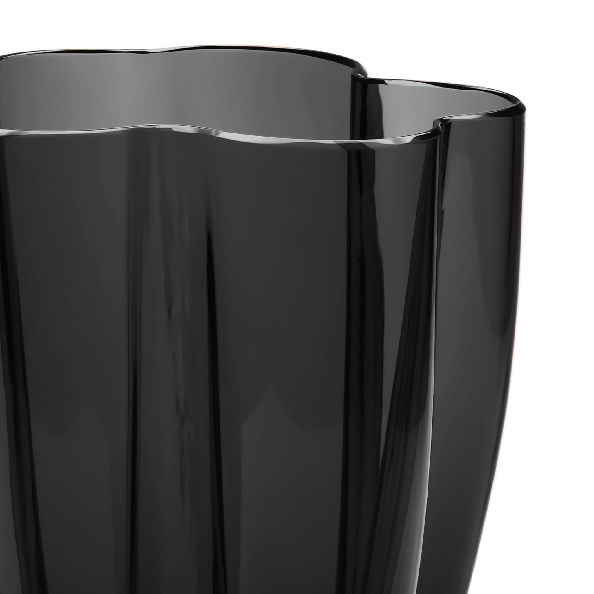 Petalo Black Gondola Small Vase - Alternative view 1