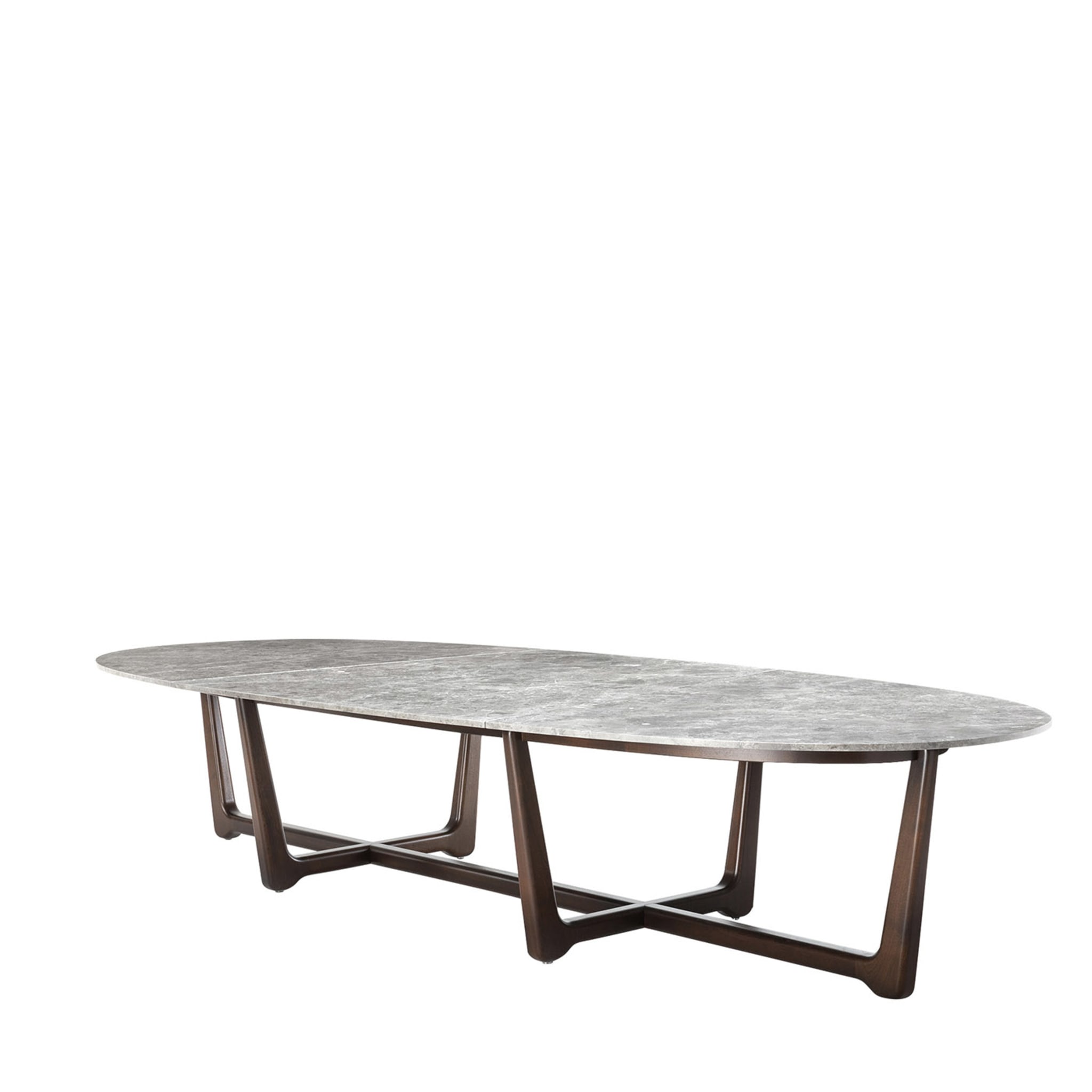 Sunset Oval Barrique + Sahara Grey Dining Table by Paola Navone - Main view