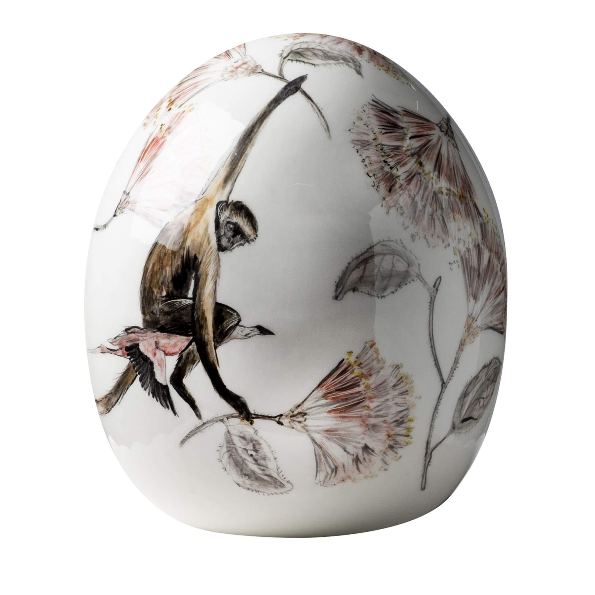 Escultura en forma de huevo policromada Blossom Carousel - Vista principal