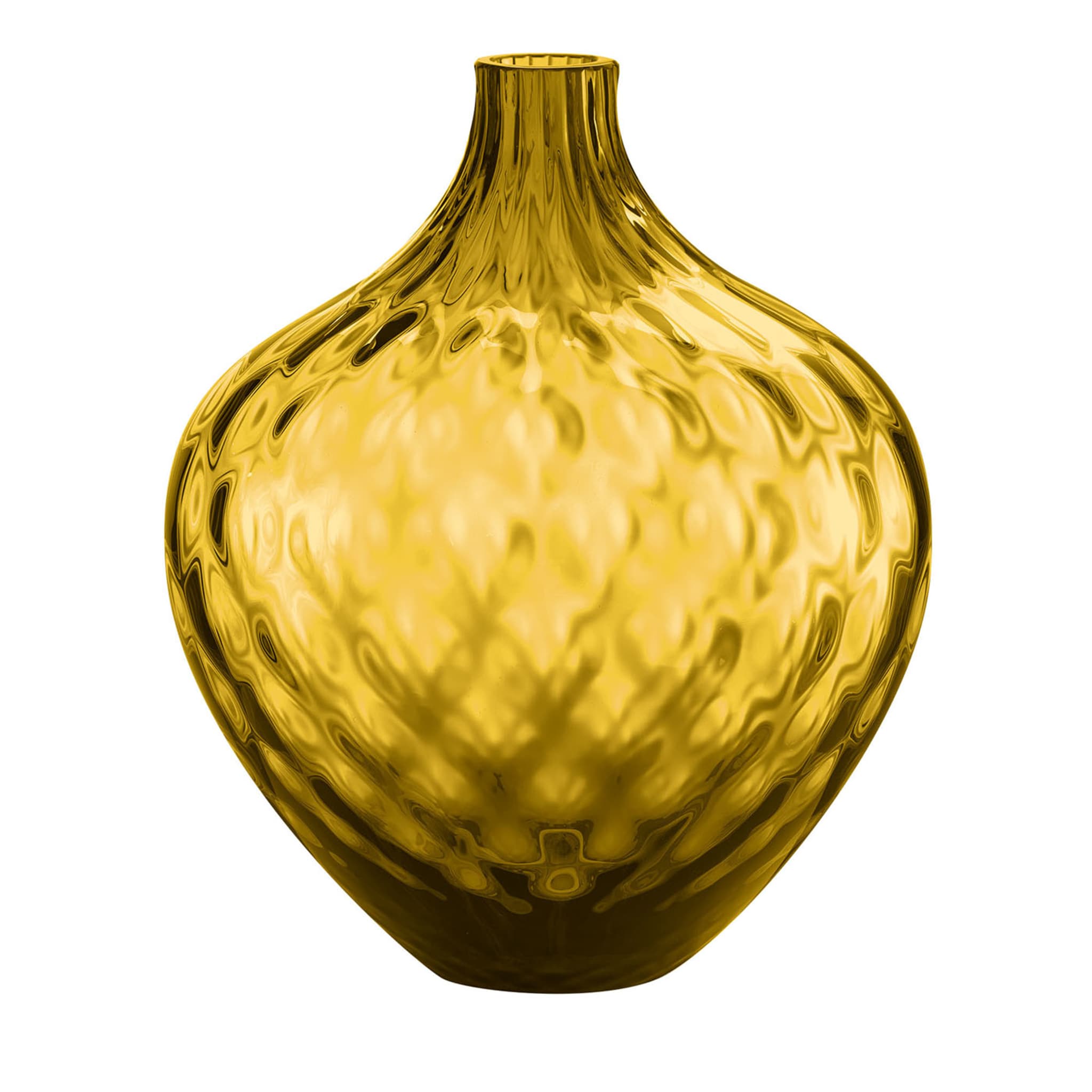 Samarcanda Medium Balloton Goldene dekorative Vase - Hauptansicht