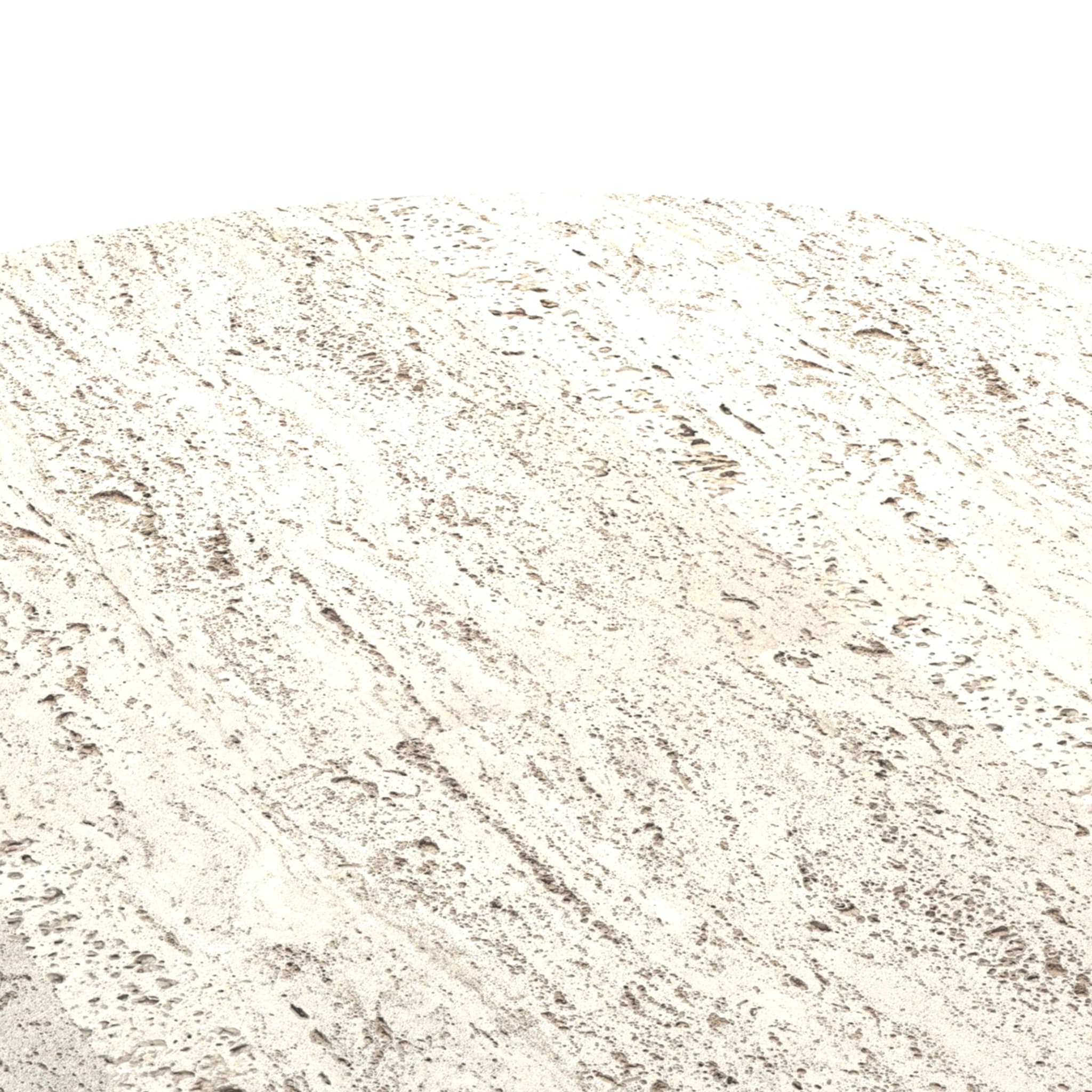 Travertin-Marmor-Couchtisch des 21. Jahrhunderts mit kabellosem Ladegerät - Alternative Ansicht 1