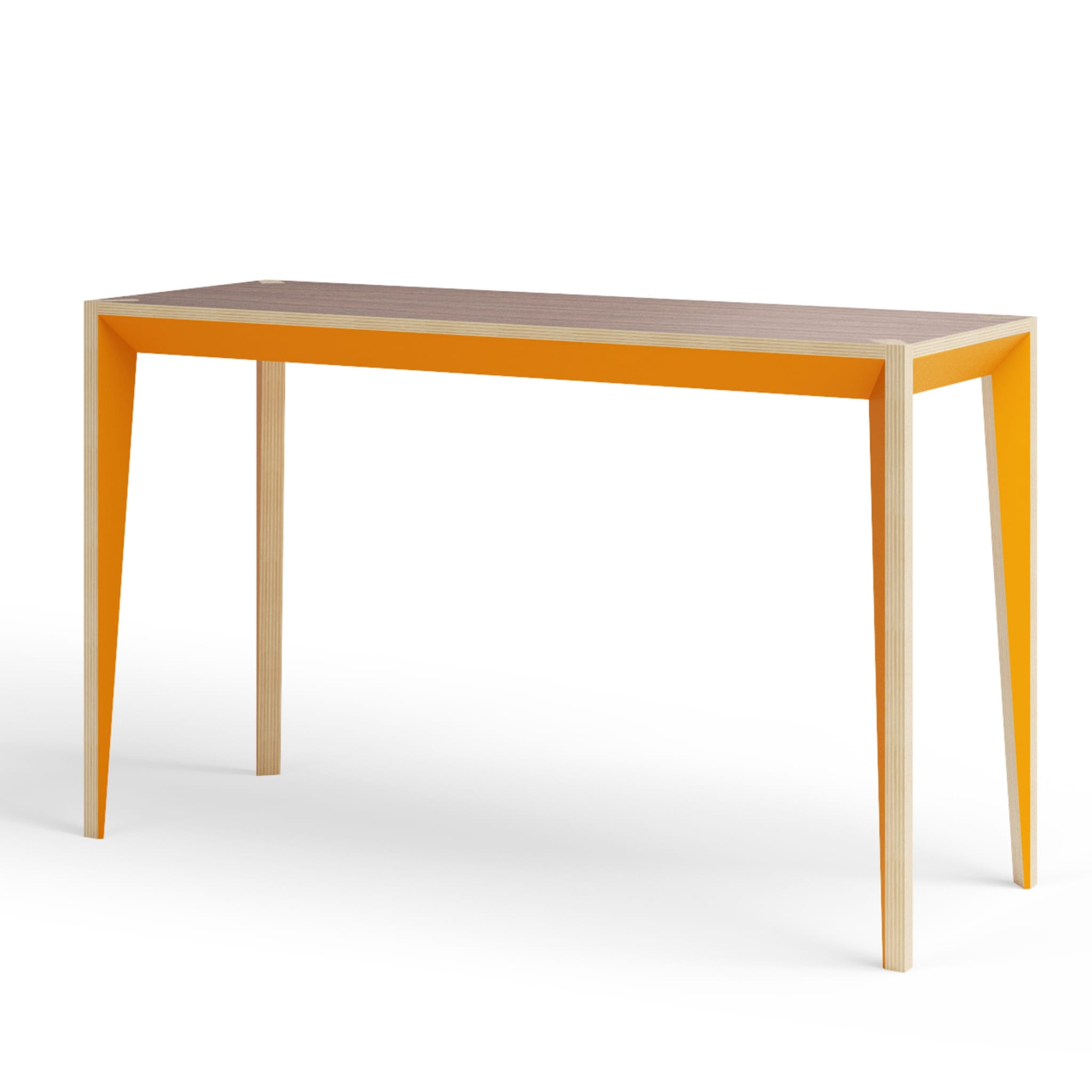 Walnut Orange MiMi Tiny Desk Console Table - Alternative view 1