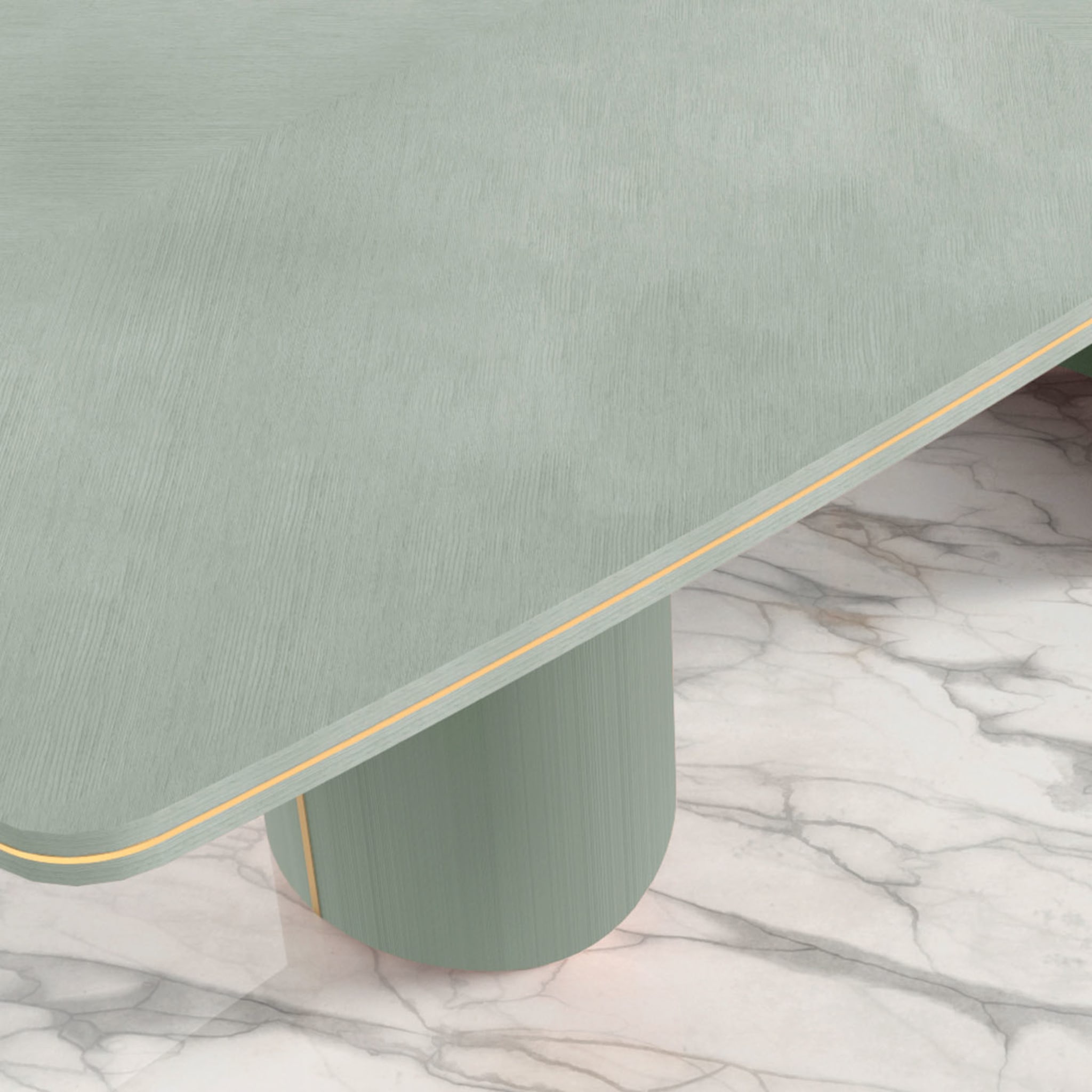 Edo Extendable Sage-Green Dining Table  - Alternative view 4
