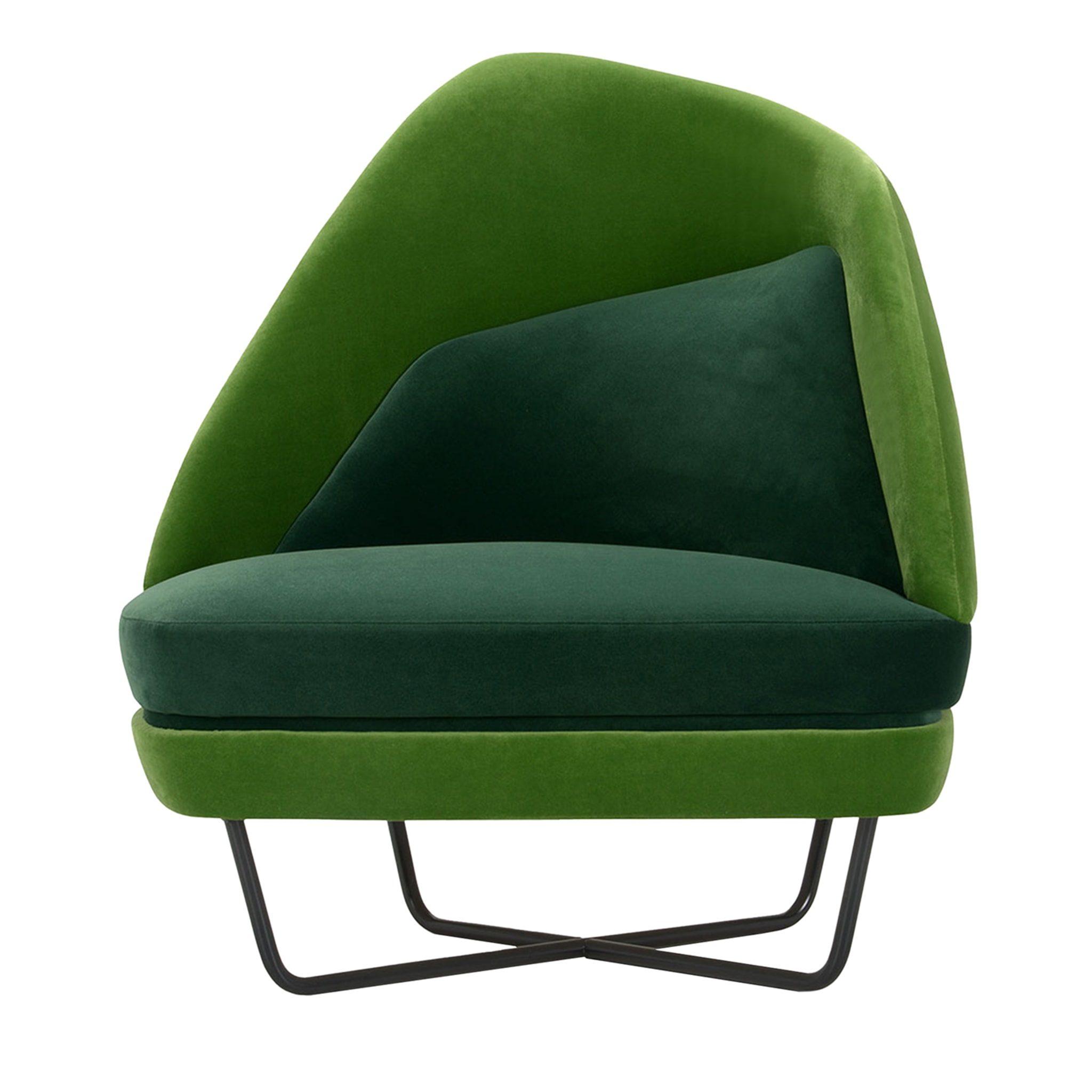 Bixib Green Armchair by Luca Alessandrini - Main view