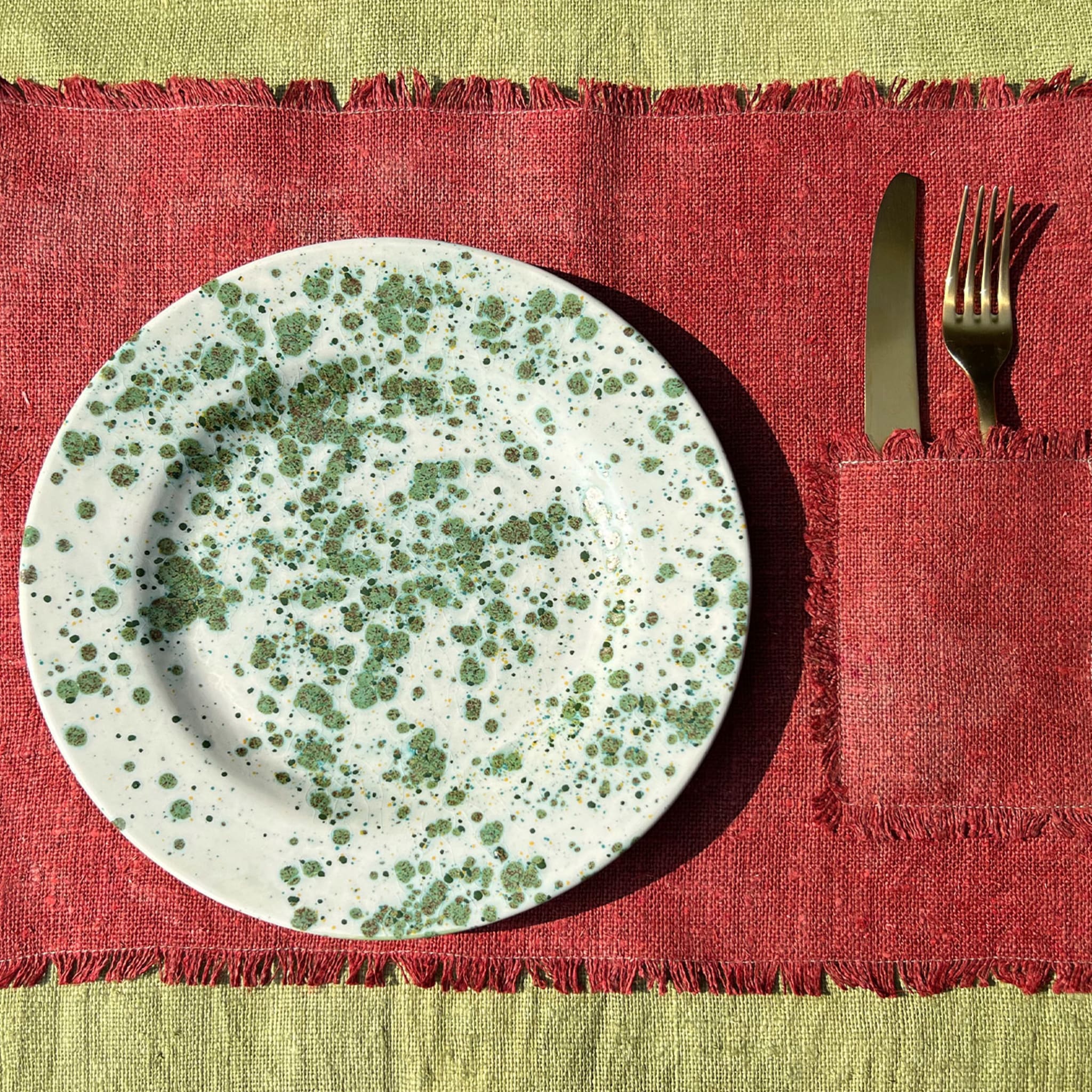 Assiette à dîner Herb Mottled Green - Vue alternative 2