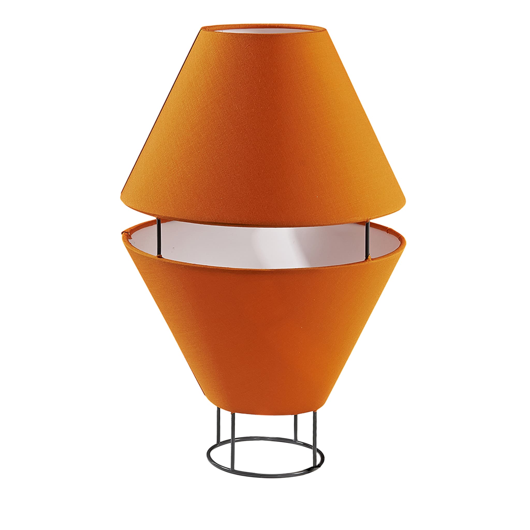 Balloon Rust-Orange & Gray Table Lamp by Giorgia Zanellato - Main view