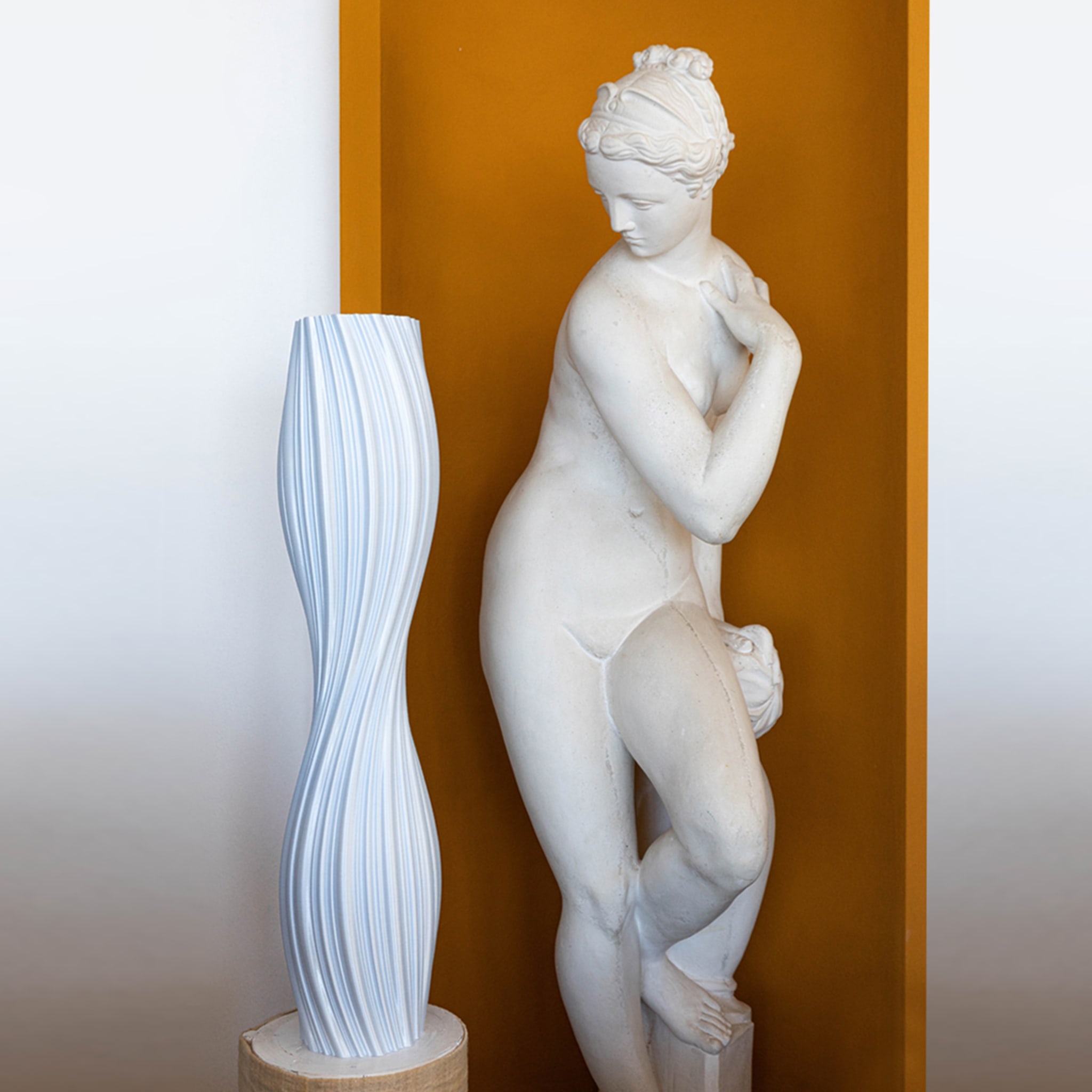 Calliope White Vase-Sculpture - Alternative view 3