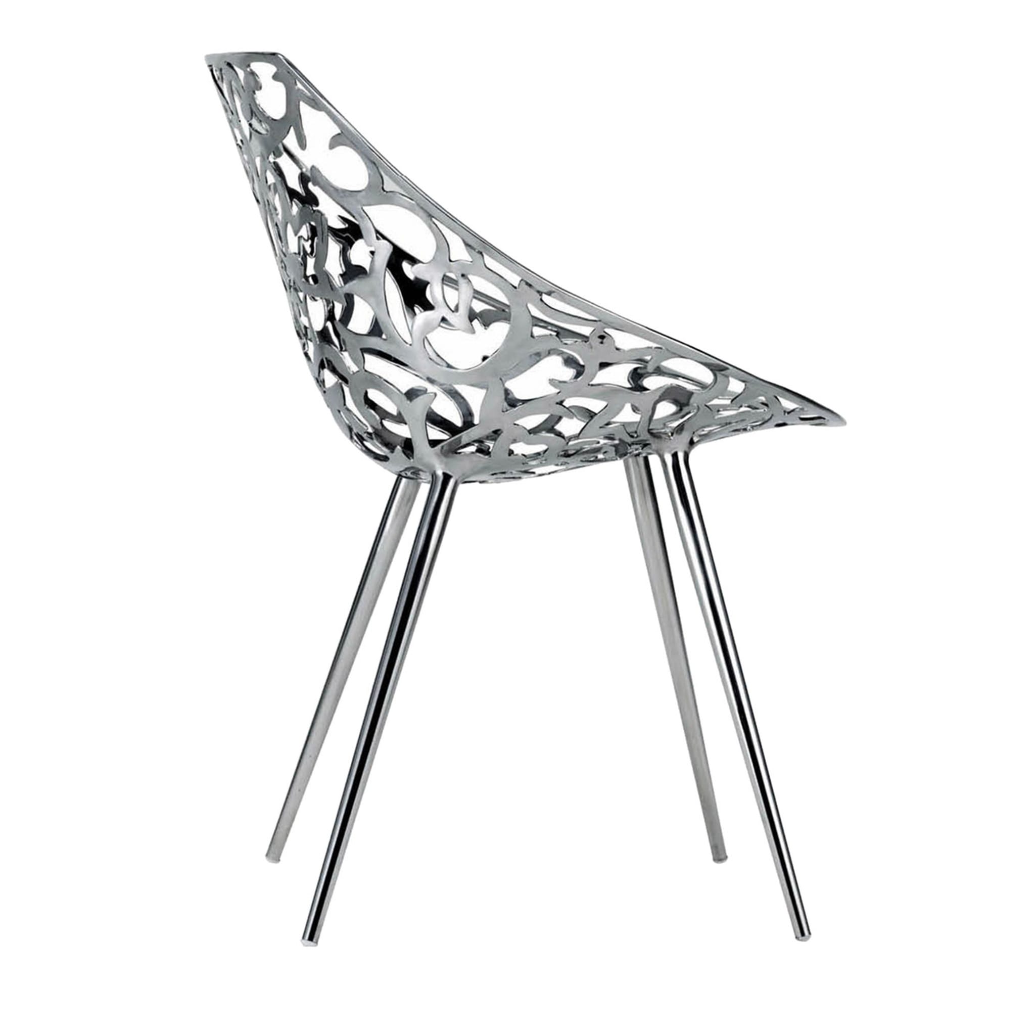 Miss Lacy Openwork Silvery Chair by Philippe Stark - Main view