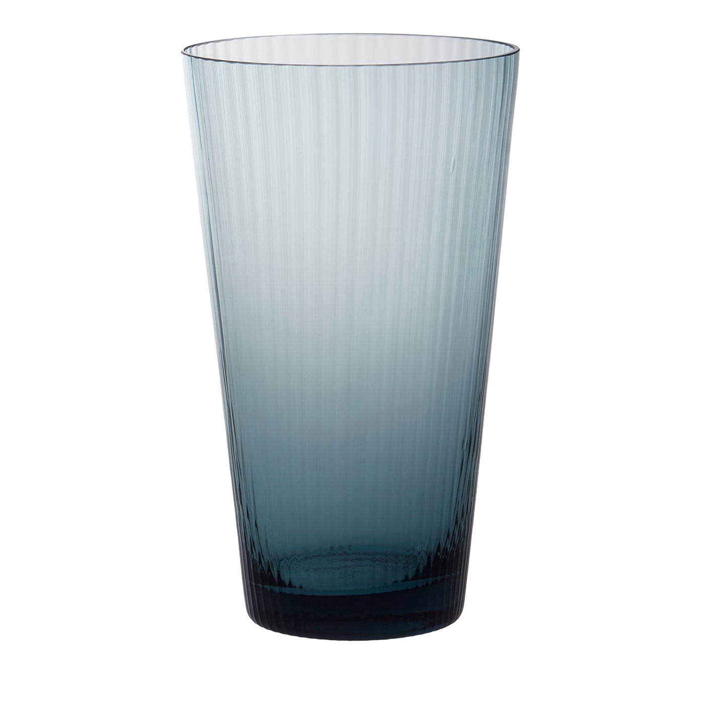 Ve_Nier Plissé Medium Aquamarine Vase - Mun