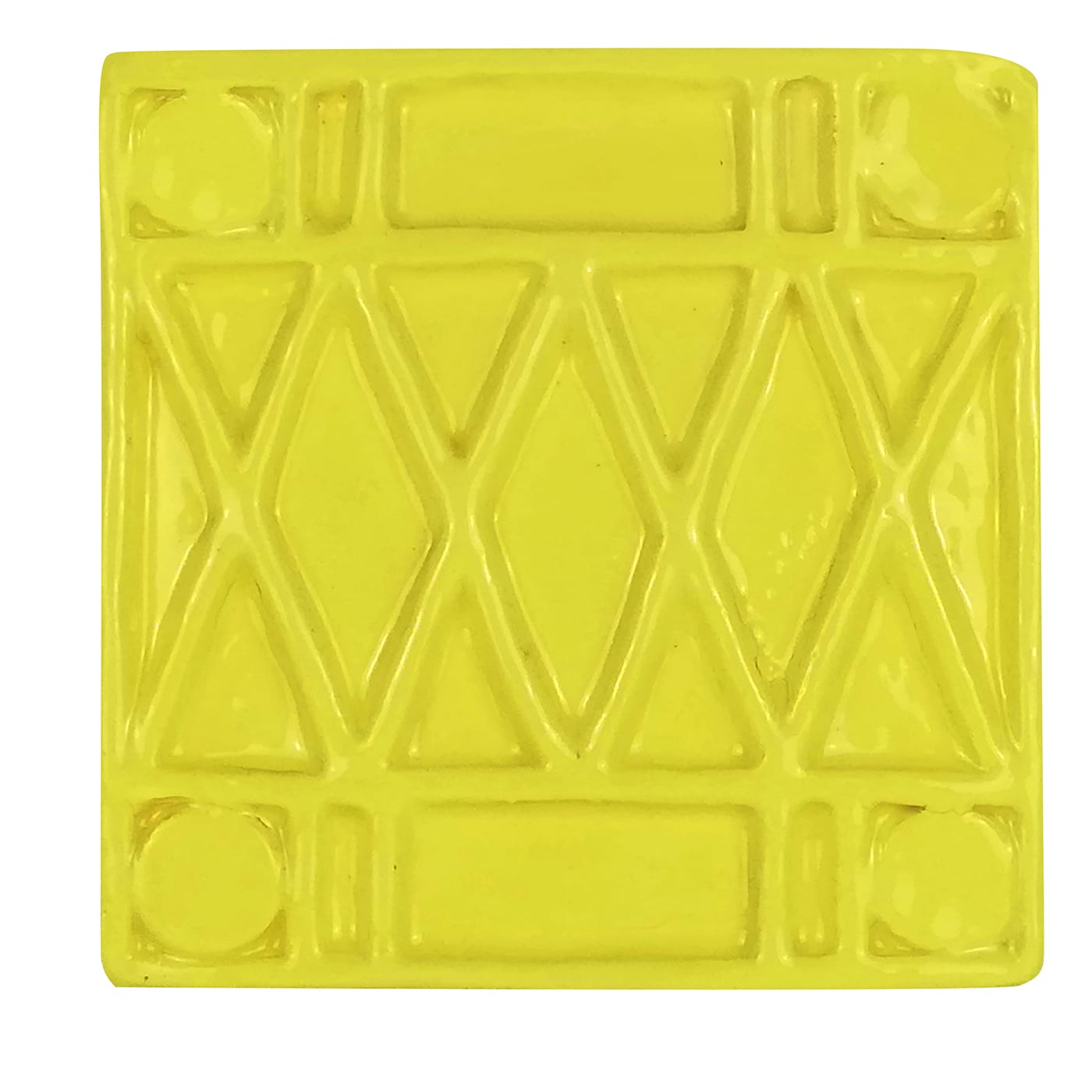Cofana Square Yellow Charger Plate - Manifatture Pascoski