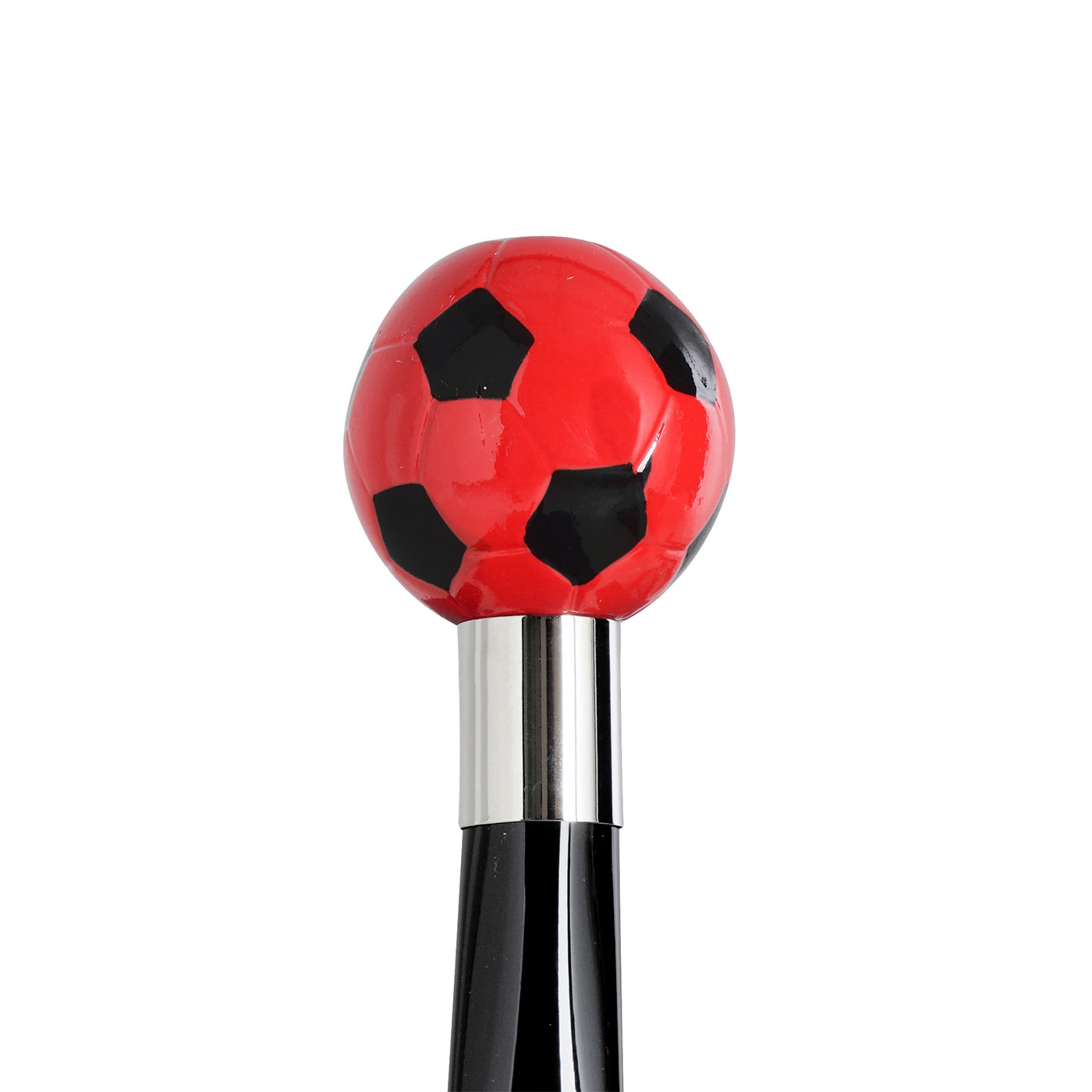 Calcio Small Black & Red Decorated Shoehorn - Alternative view 1