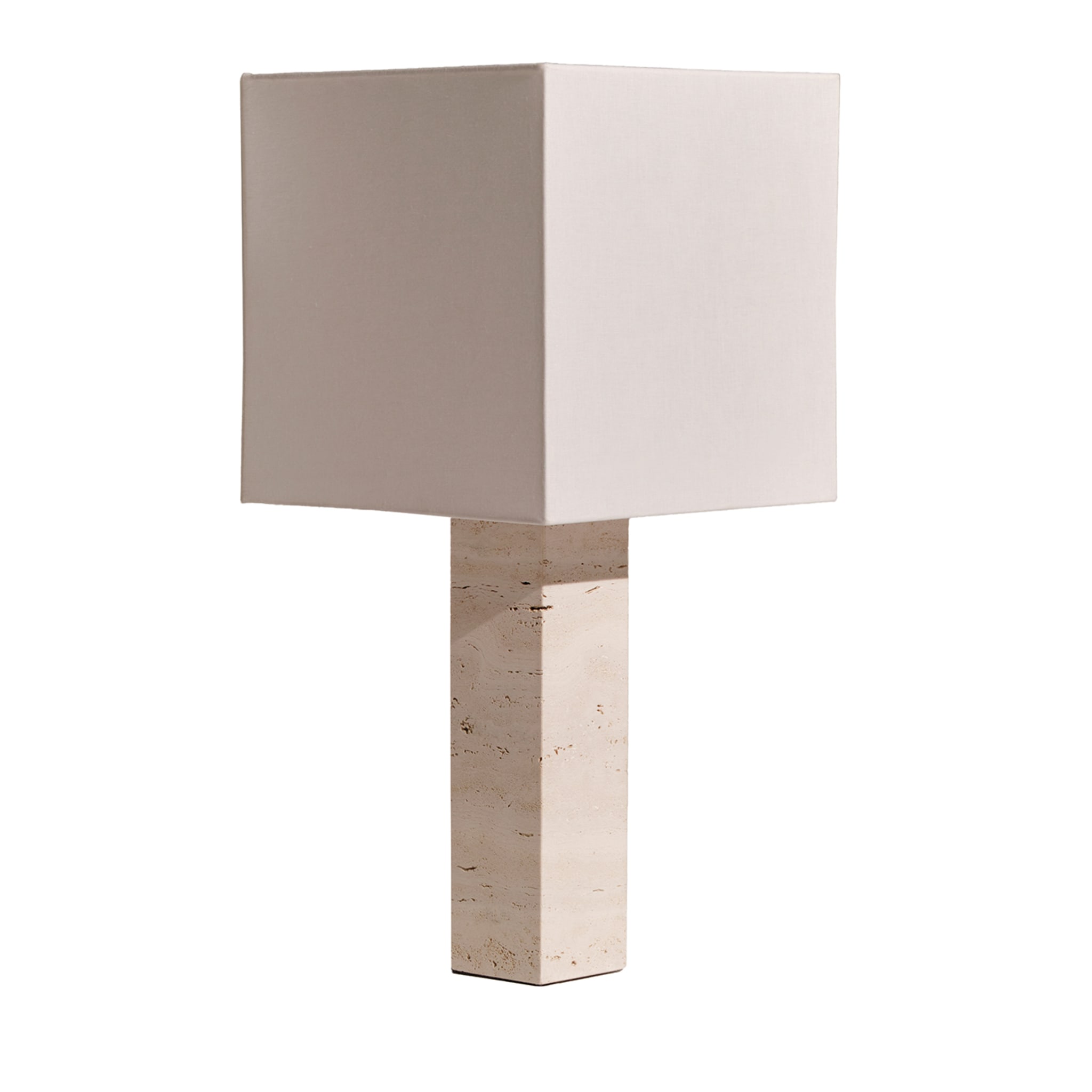 Roma Squared Large White Table Lamp - Vue principale