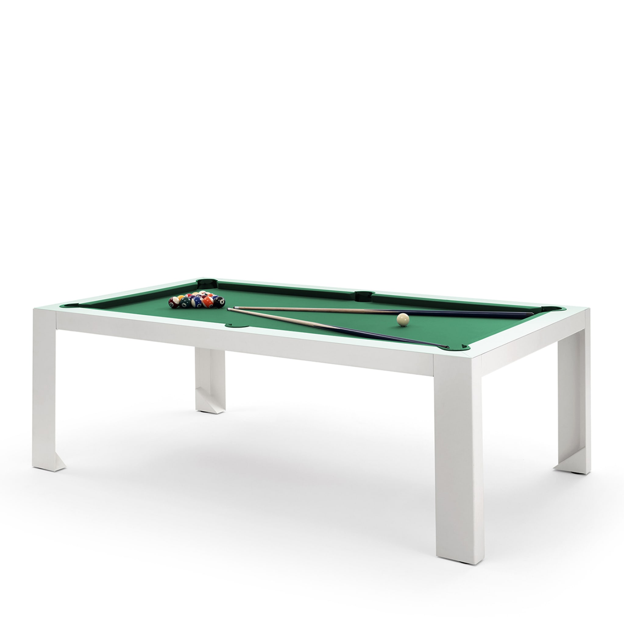 Carambola Cubista 7' White Pool Table by Basaglia + Rota Nodari - Alternative view 1