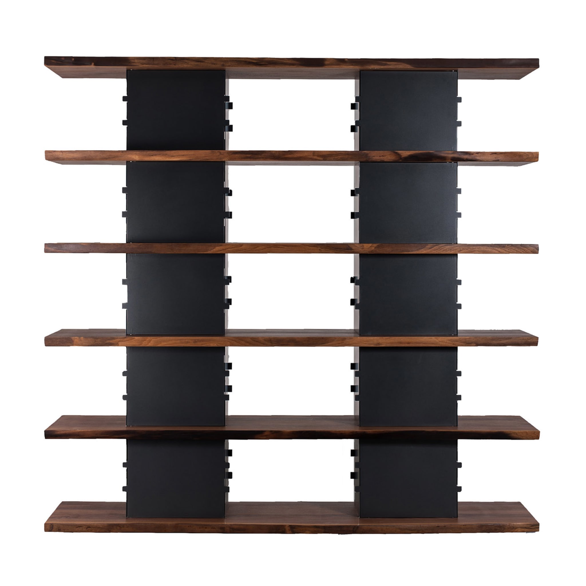 Brie 6-Shelf Anthracite-Gray Bookcase by Sadler - Main view