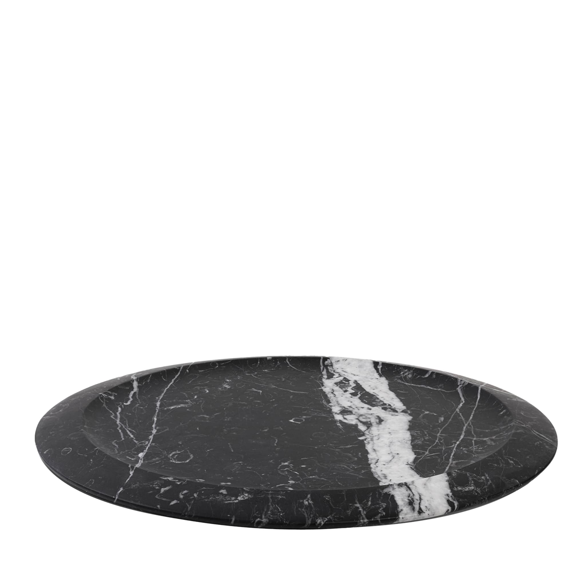 Nisyros Black Marquina Dinner Plate by Ivan Colominas - Main view