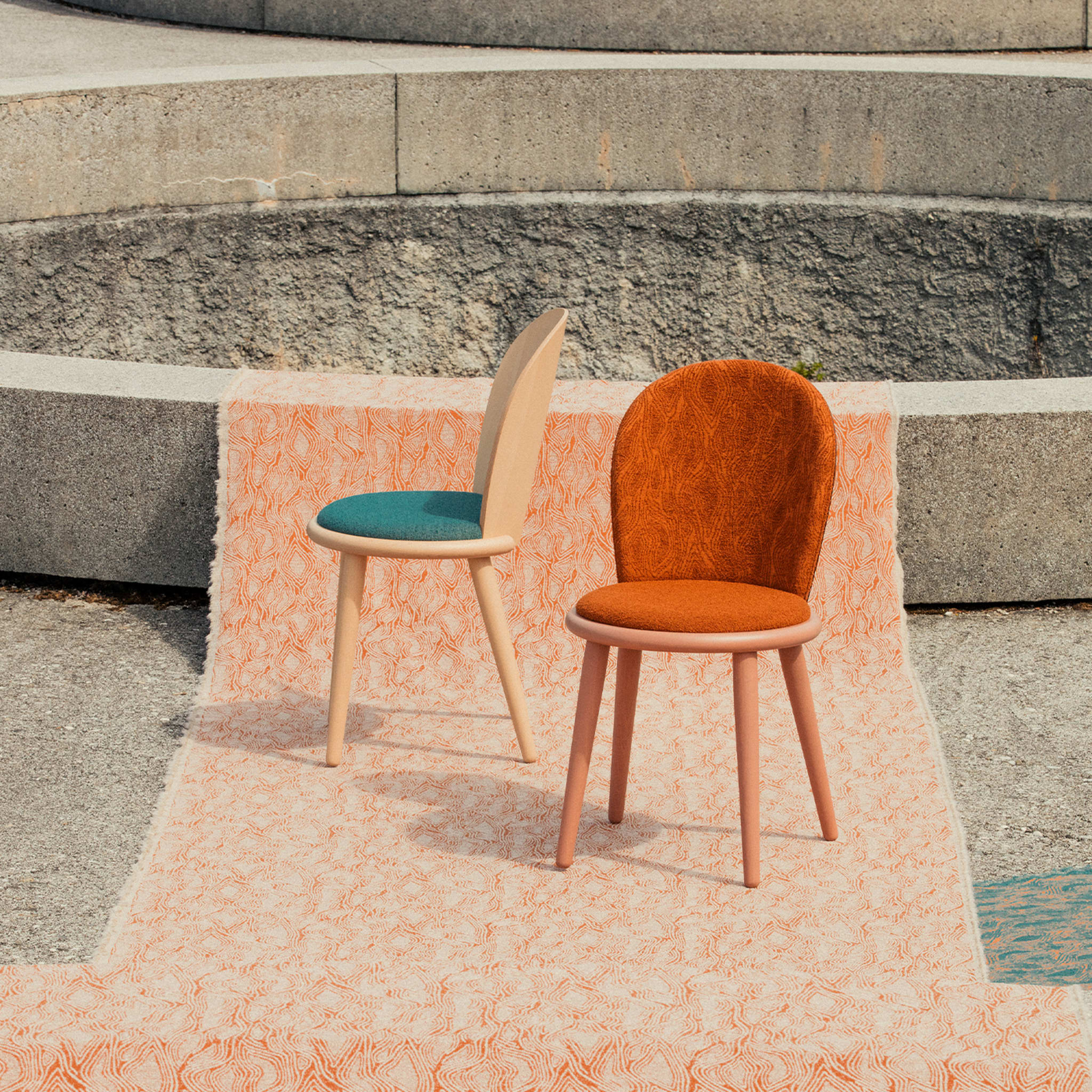 Veretta 921 Orange Chair by Cristina Celestino - Alternative view 3