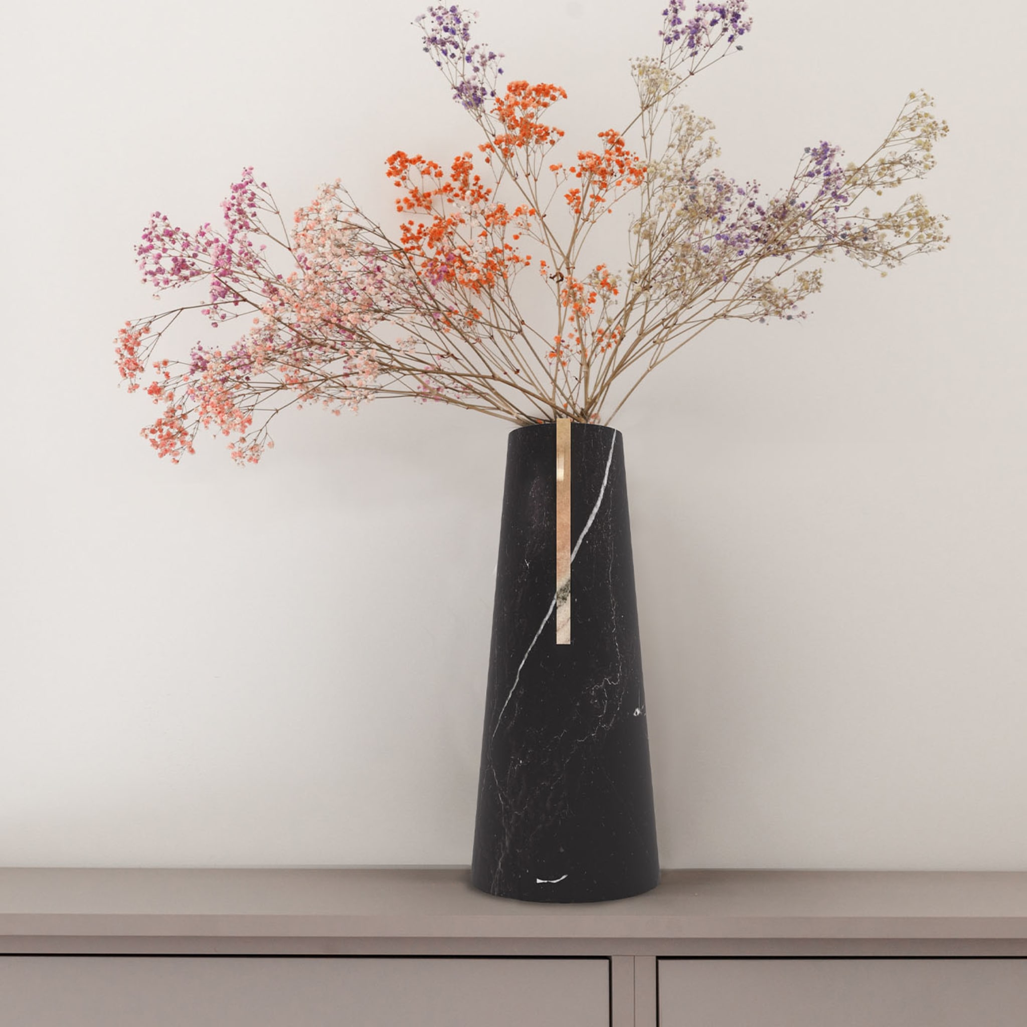 Elara Black Marquinia & Pink Portugal Vase - Alternative view 5