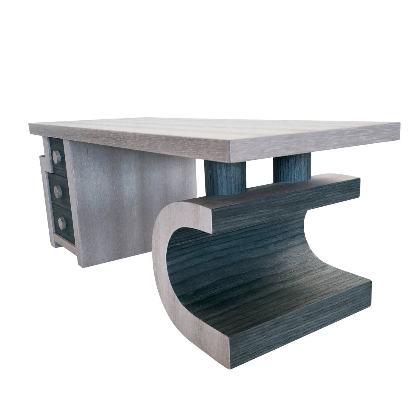 Scriba Azure & Gray Desk - Oltrelegno