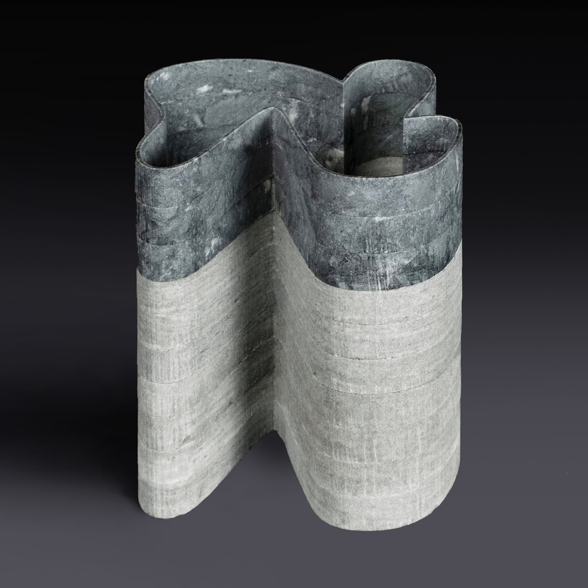 Streifen Vase Lagunengrüner Marmor #1 von Paolo Ulian - Alternative Ansicht 1
