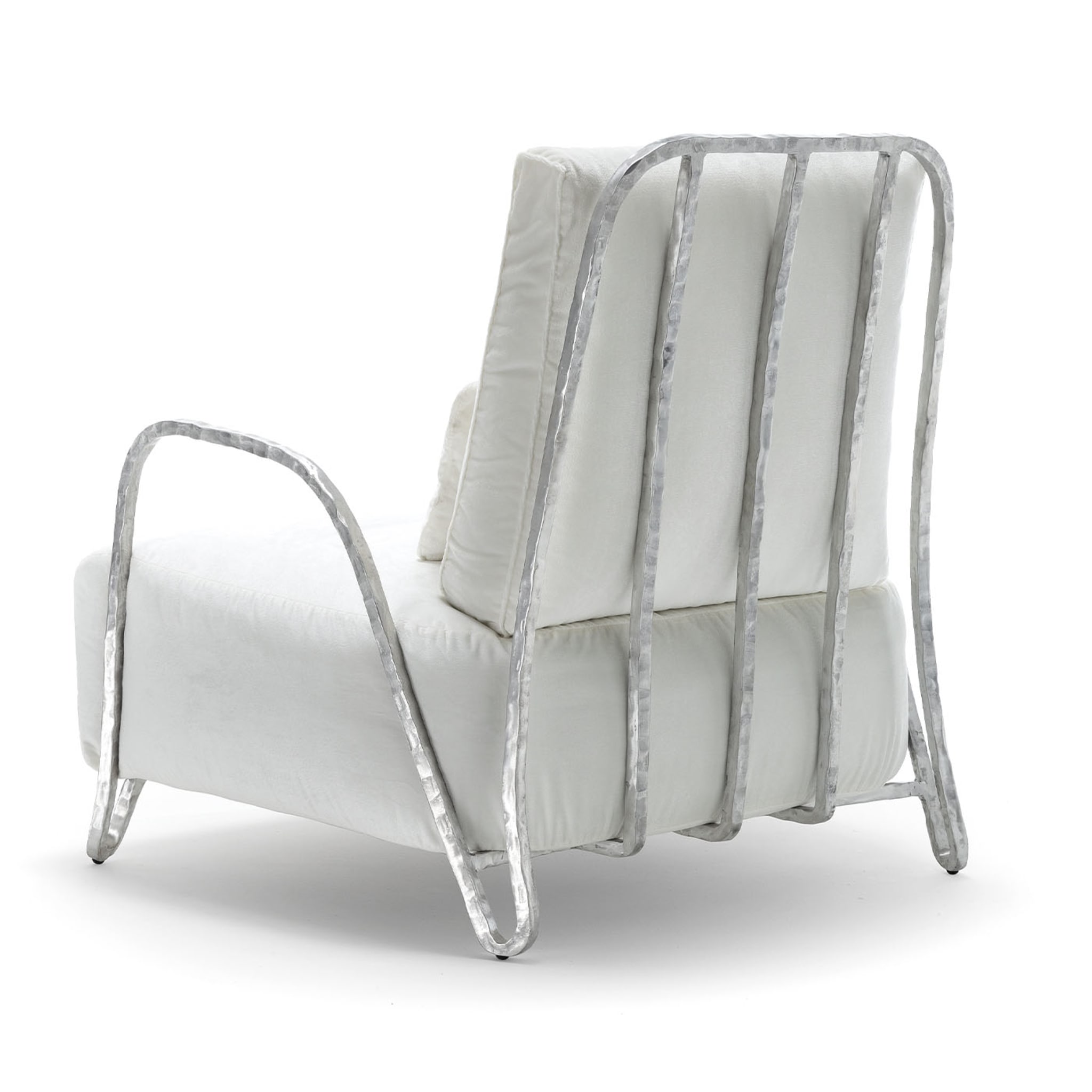 Moonlight White and Silver High Armchair - Alternative view 3