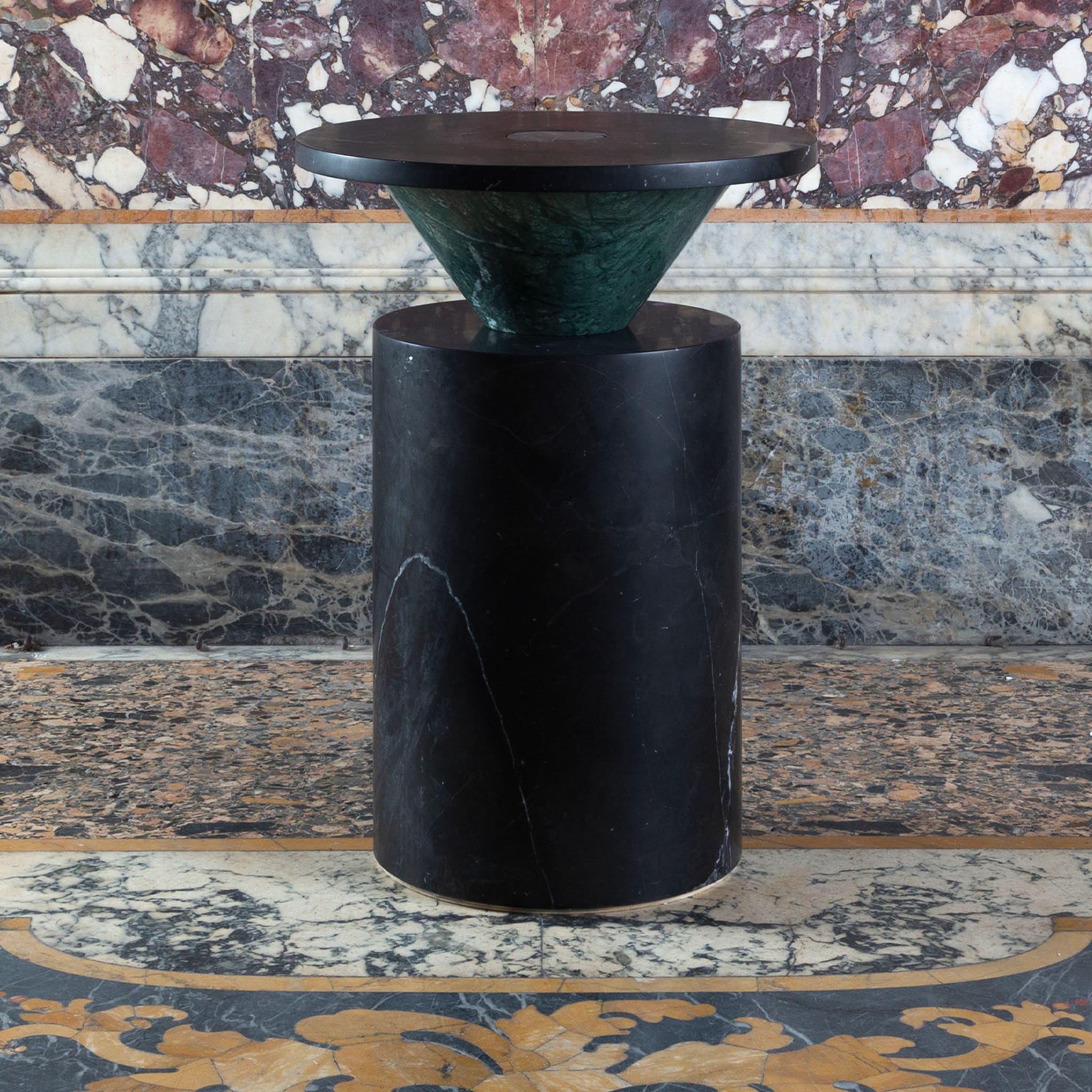 Totem Black/Green Coffee Table by Karen Chekerdjian  - Alternative view 5