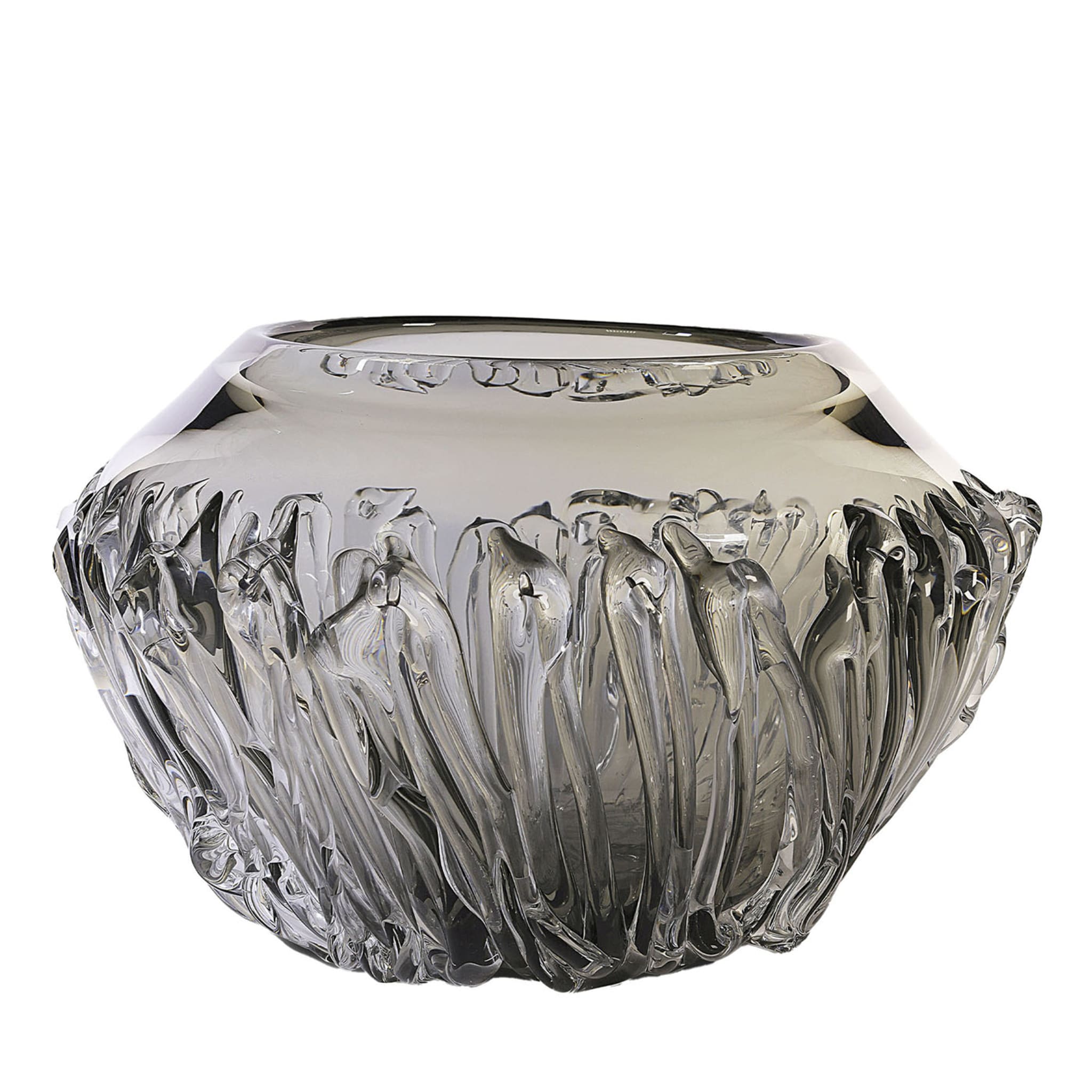 Centro de mesa de cristal de Murano gris - Vista principal
