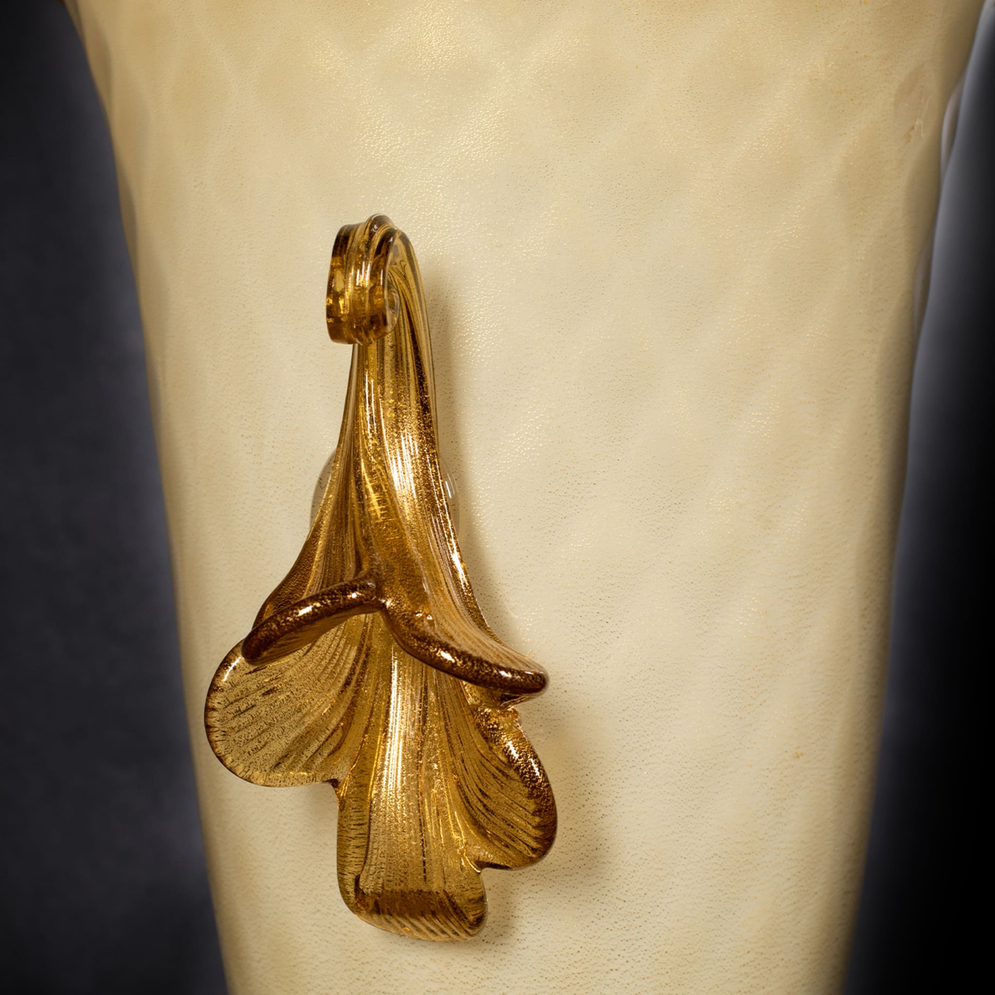Stmat Smoky and Golden Goblet-Shape Vase - Alternative view 1