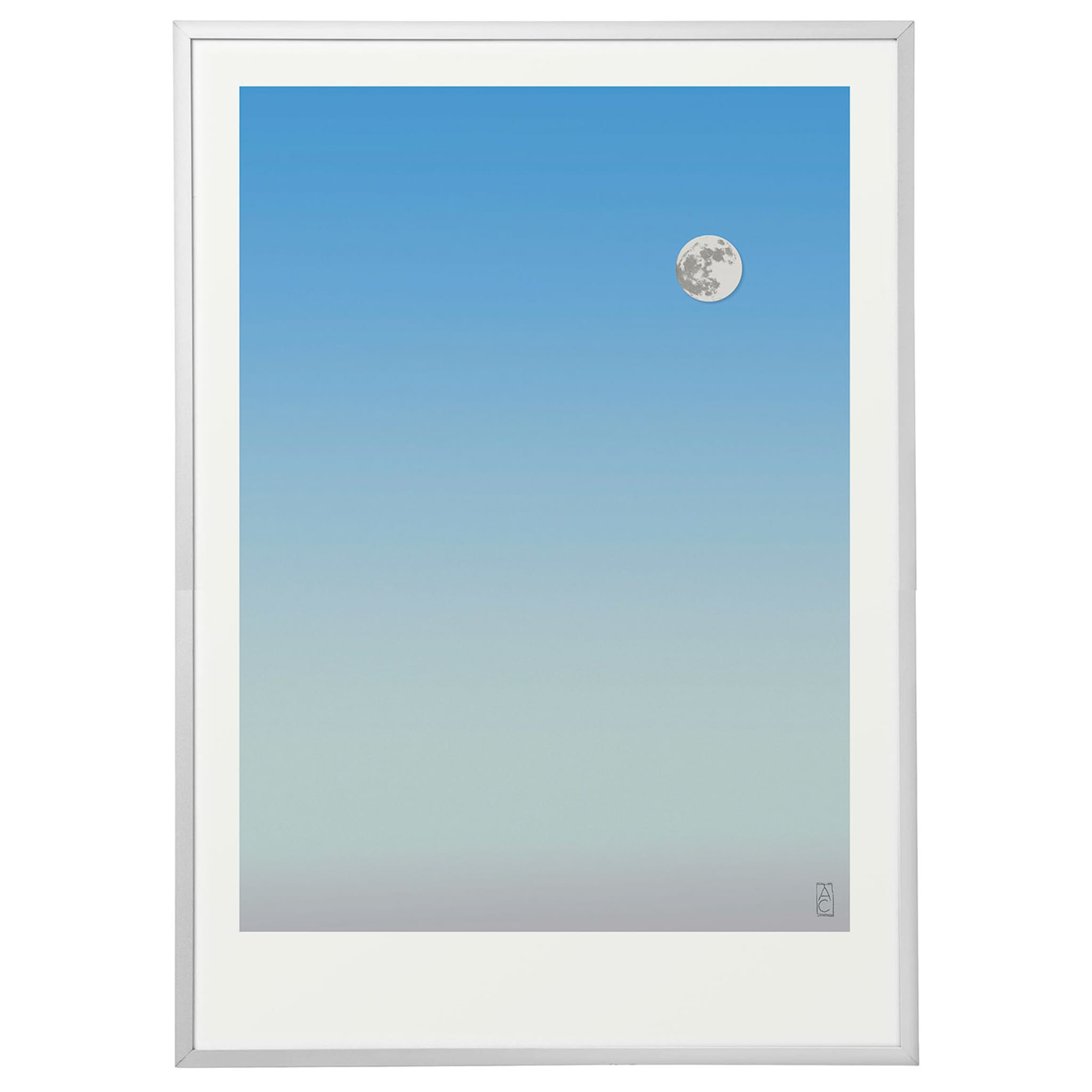 White Moon 02 Print  - Alternative view 1