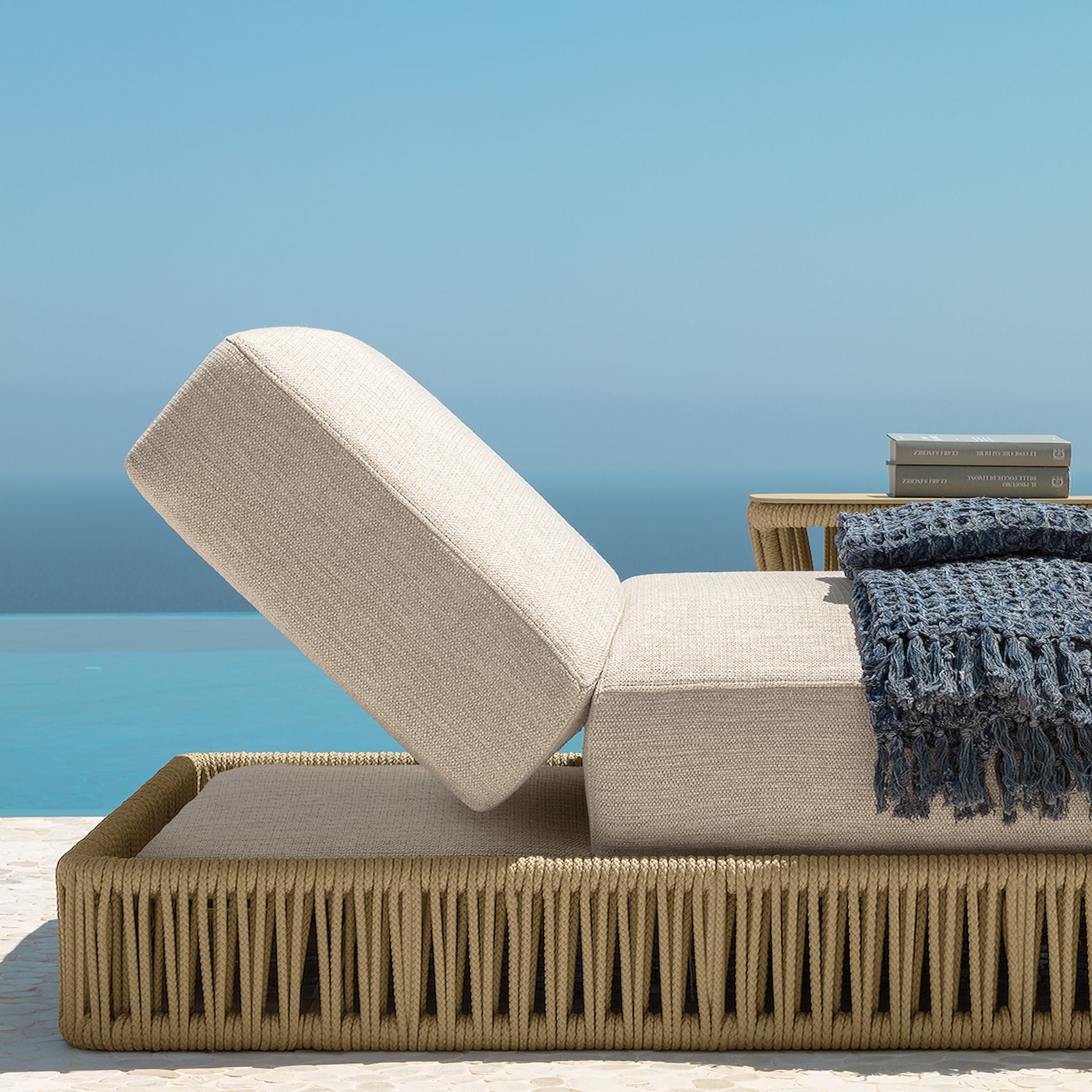 Cliff Beige Sunbed by Ludovica & Roberto Palomba - Alternative view 1