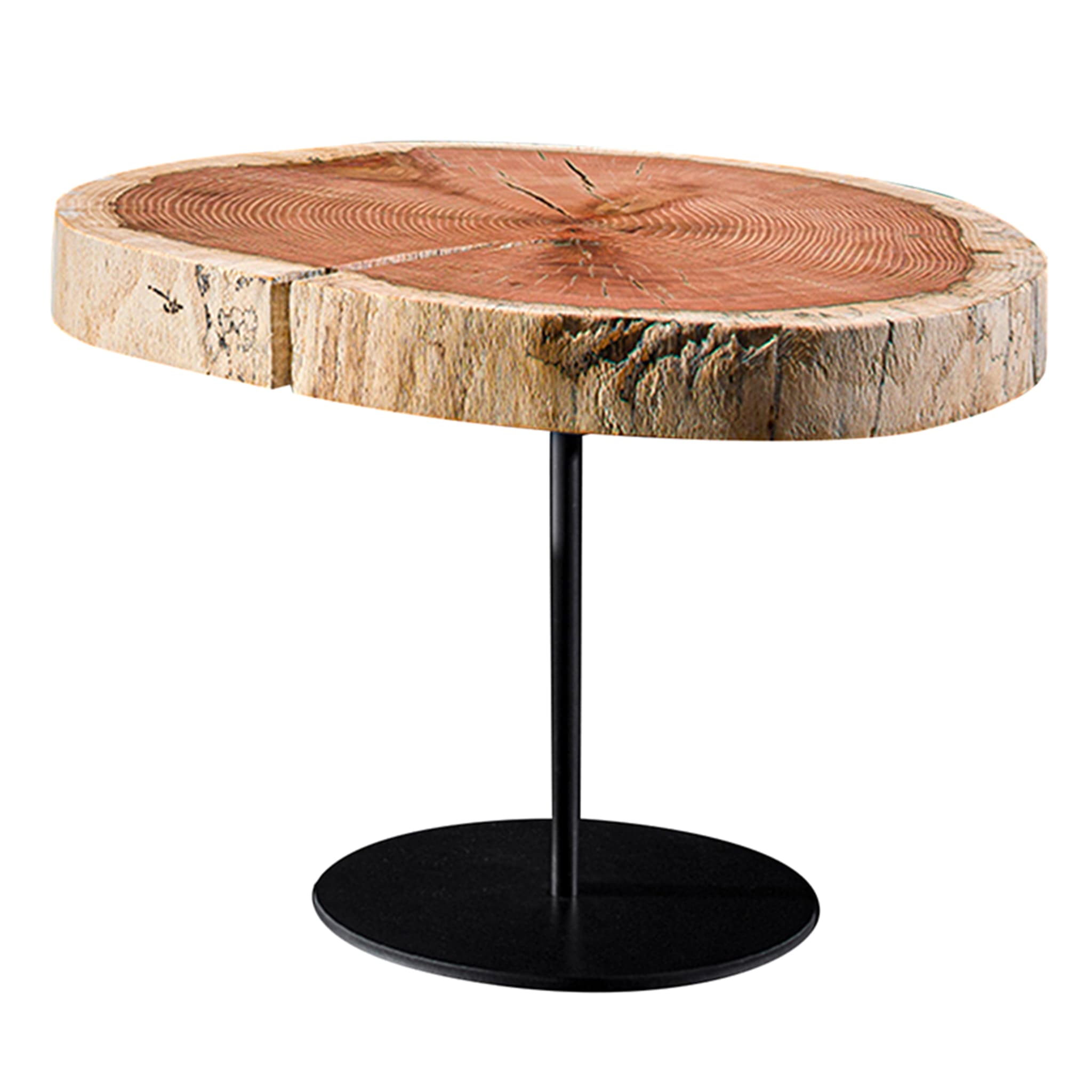 round oak side table - Main view