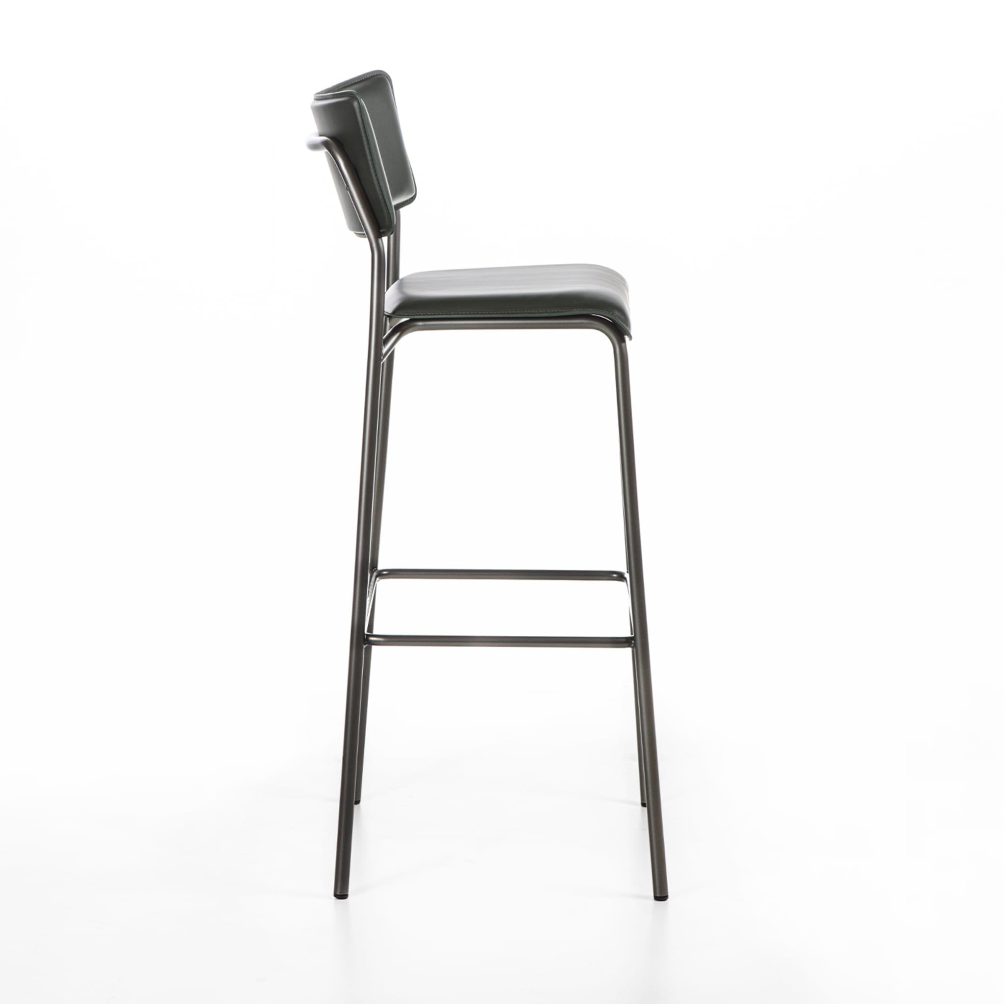 Isotta Leather Bar Stool - Alternative view 1