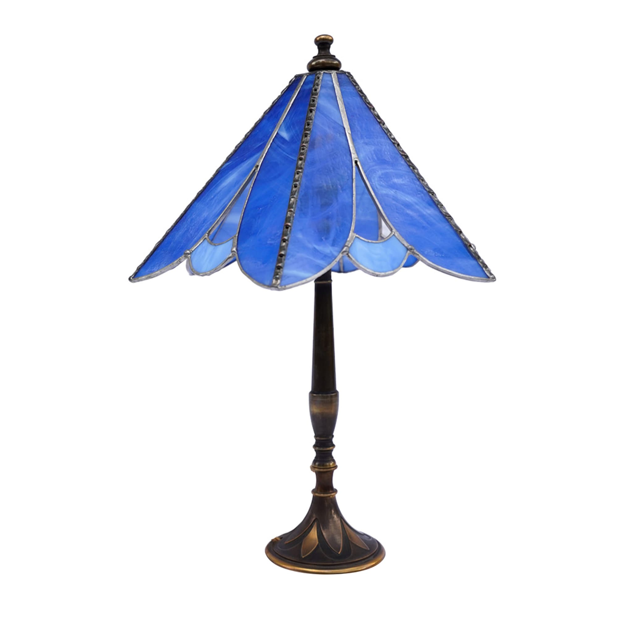 Tiffany Preziosa Blue Glass Table Lamp - Main view