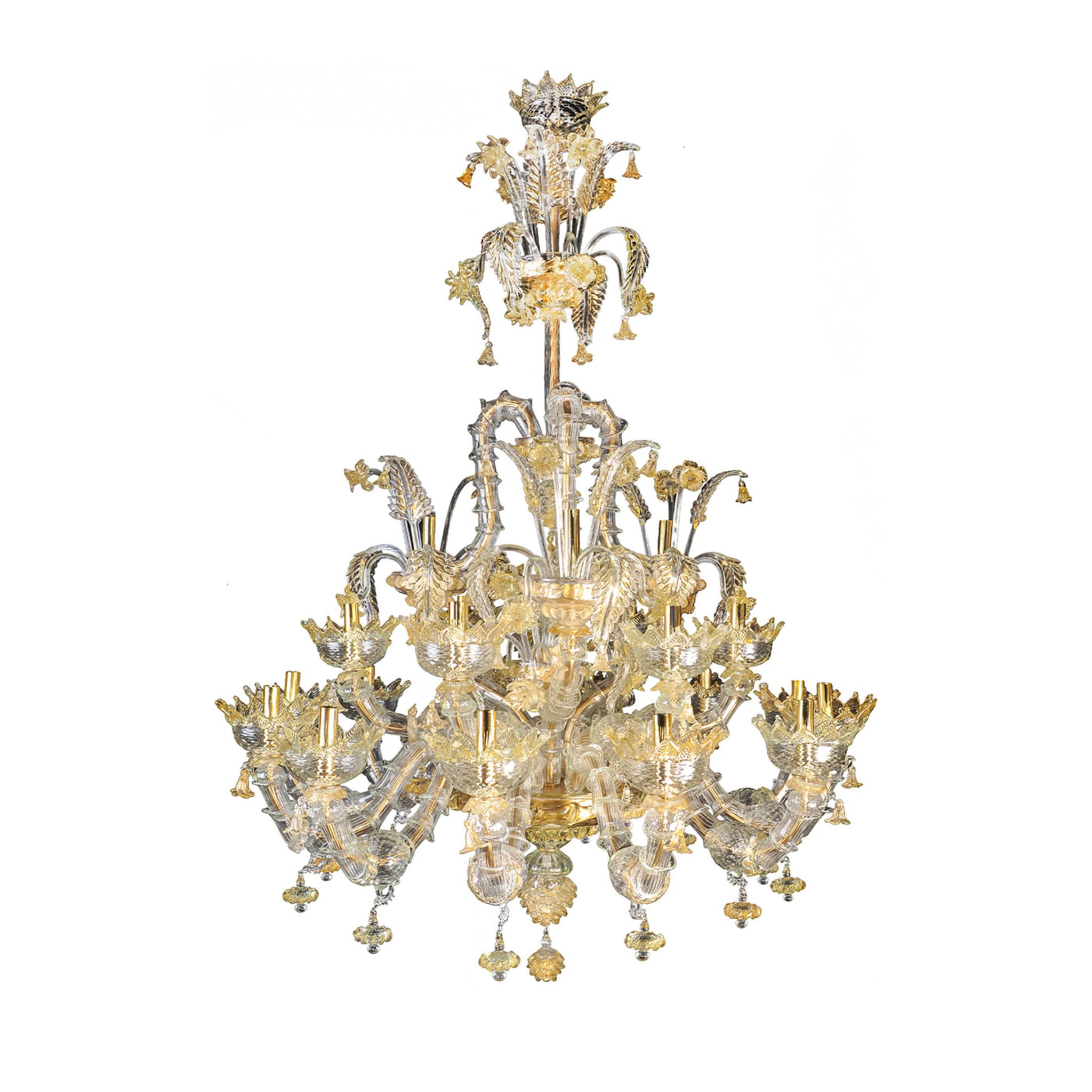 Rezzonico-style Gold and Crystal Chandelier #6 - Main view