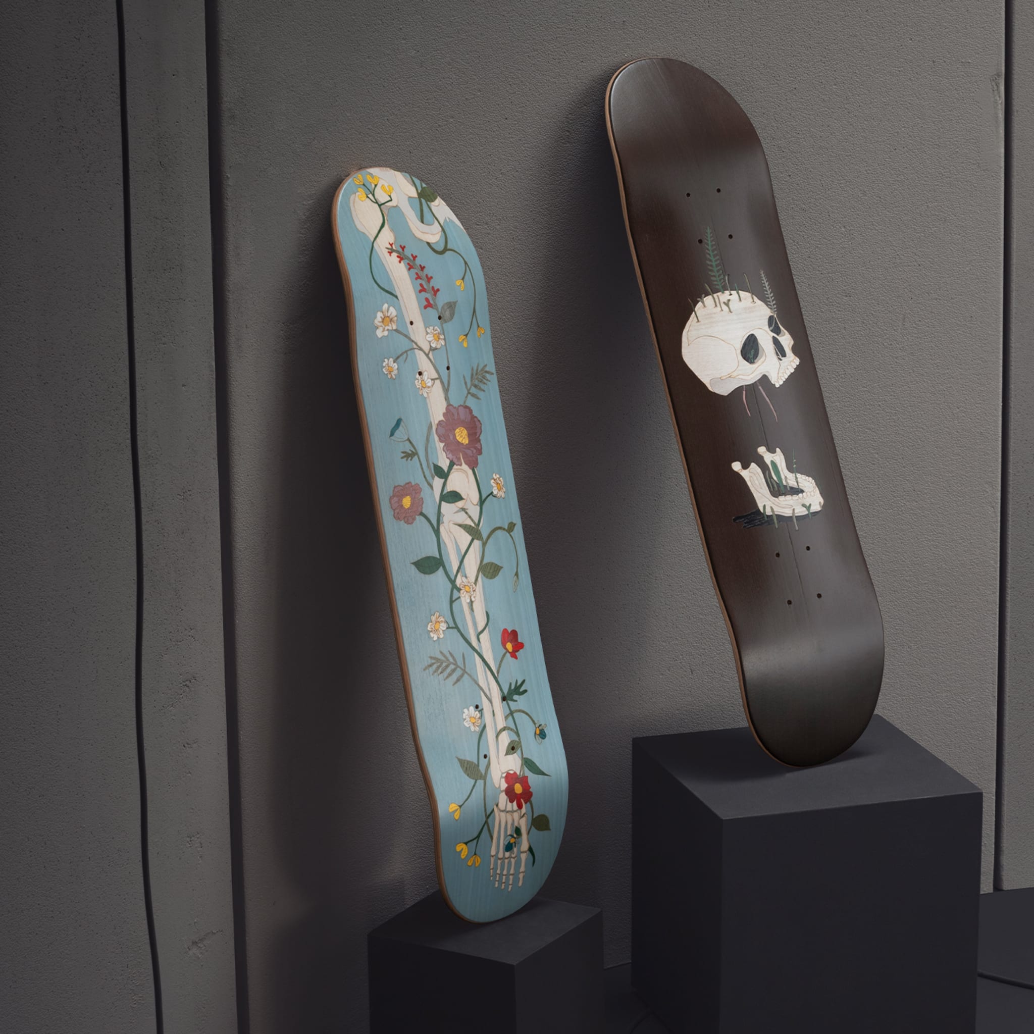 Life After Life Light-Blue Decorative Skateboard - Alternative view 3