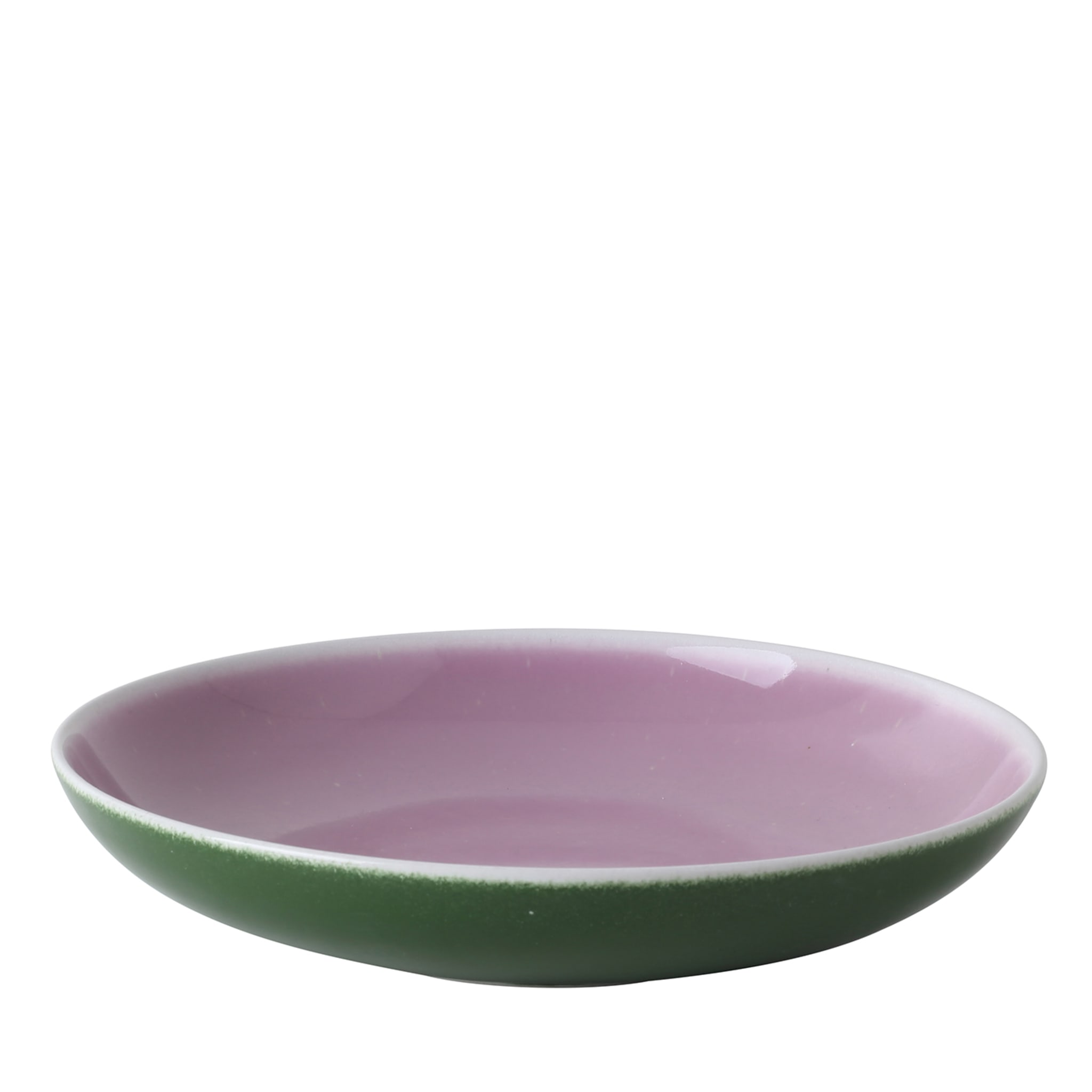 Rainbow Round Pink Soup Plate - Alternative view 1