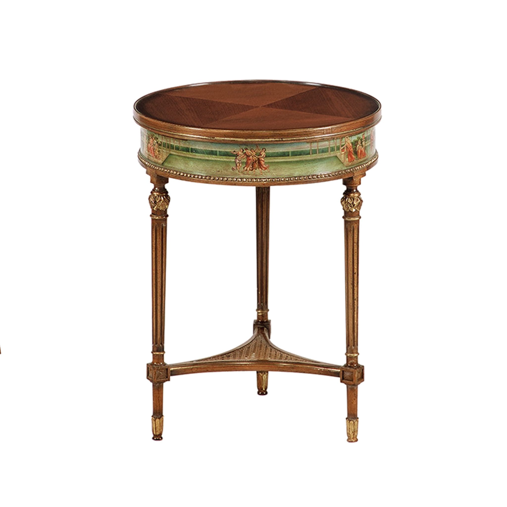 Louis XVI-Style Pompei Round Side Table - Alternative view 1