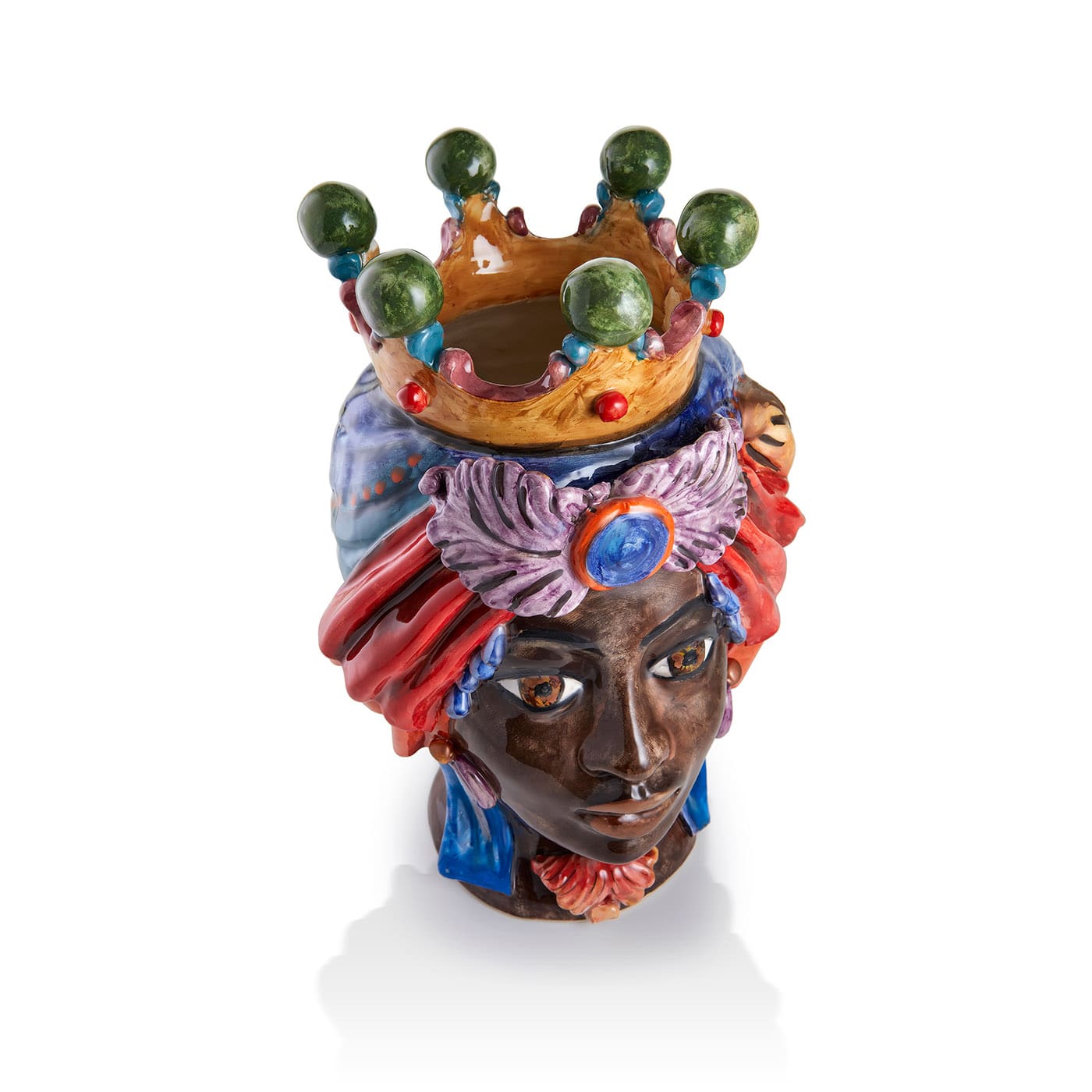 Female Polychrome Moor's Head Artefice Atelier - Artemest