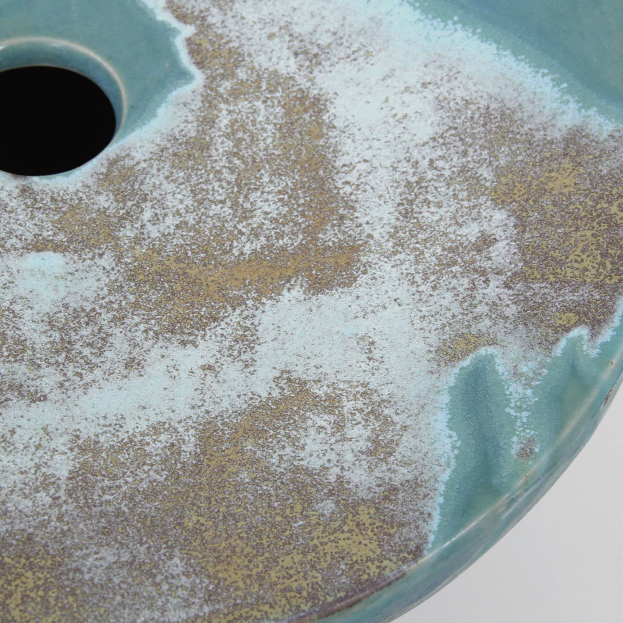Turquoise Nebulae Small Vase  - Alternative view 1